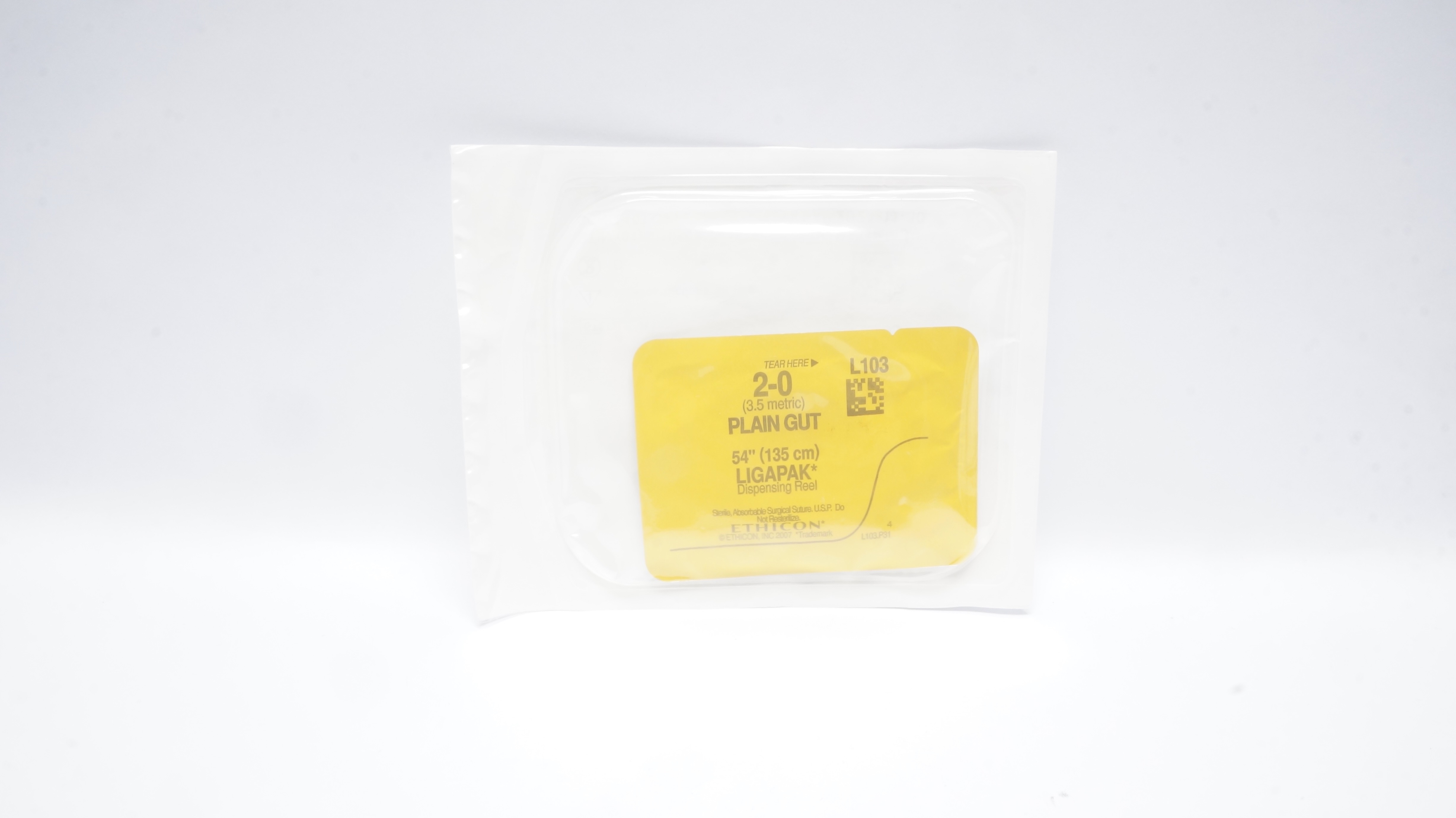 Ethicon L103 2-0 Plain Gut Ligapak Dispensing Reel Surgical Stre 54inch (x)