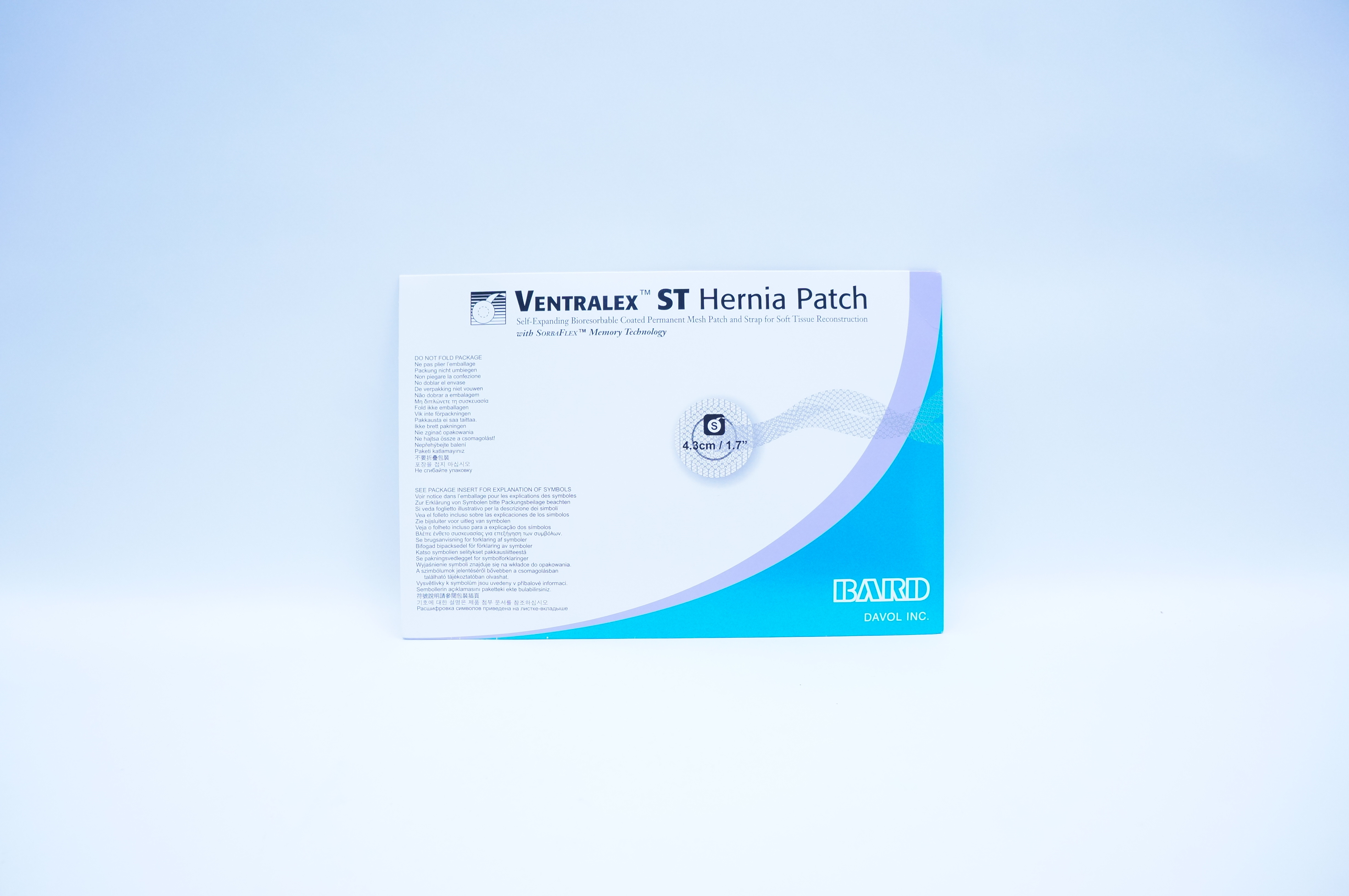 Bard 5950007 Ventralex ST Hernia Patch, Small Circle with Strap 1.7inch (x)