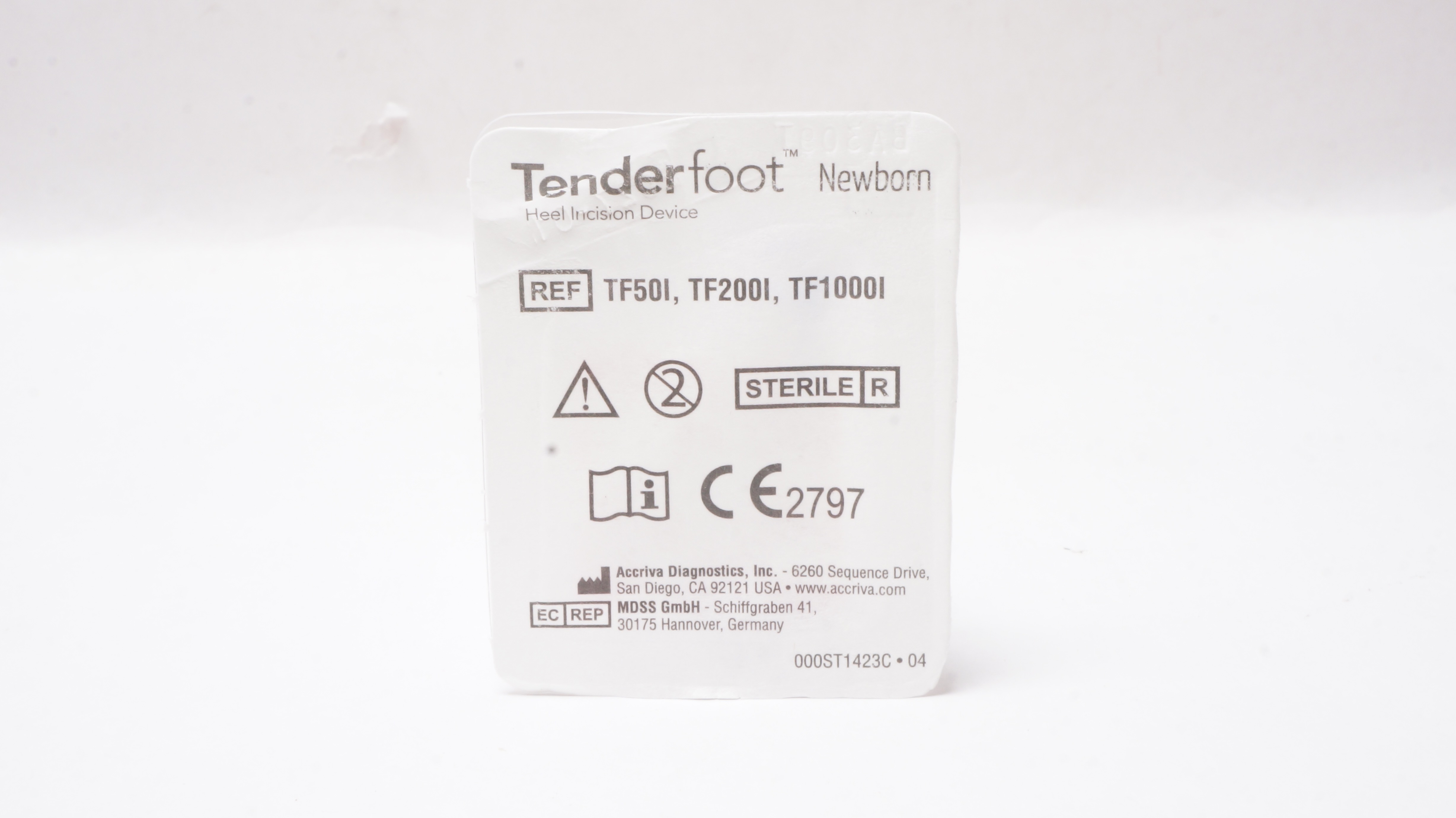 Accriva Diagnostics TF50I/TF200I/TF1000I TenderFoot Newborn Heel ...