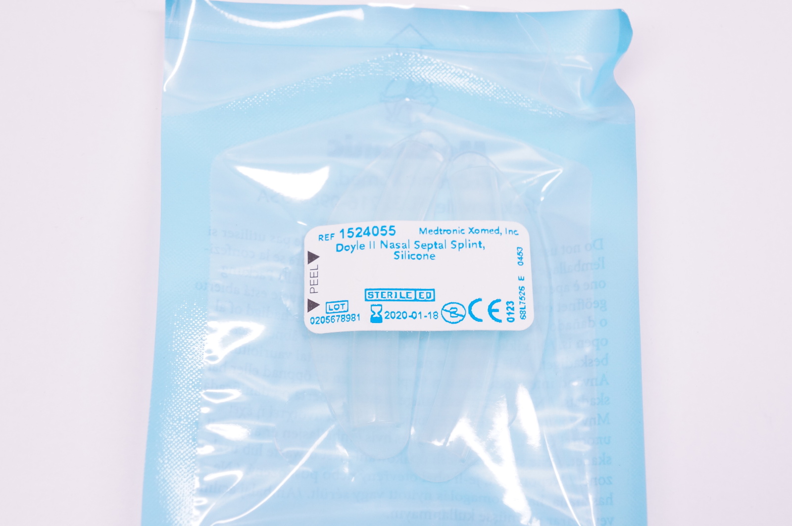 メディカルシリーズ Medtronic 1524055 Doyle II Nasal Septal Splint, Silicone (x)