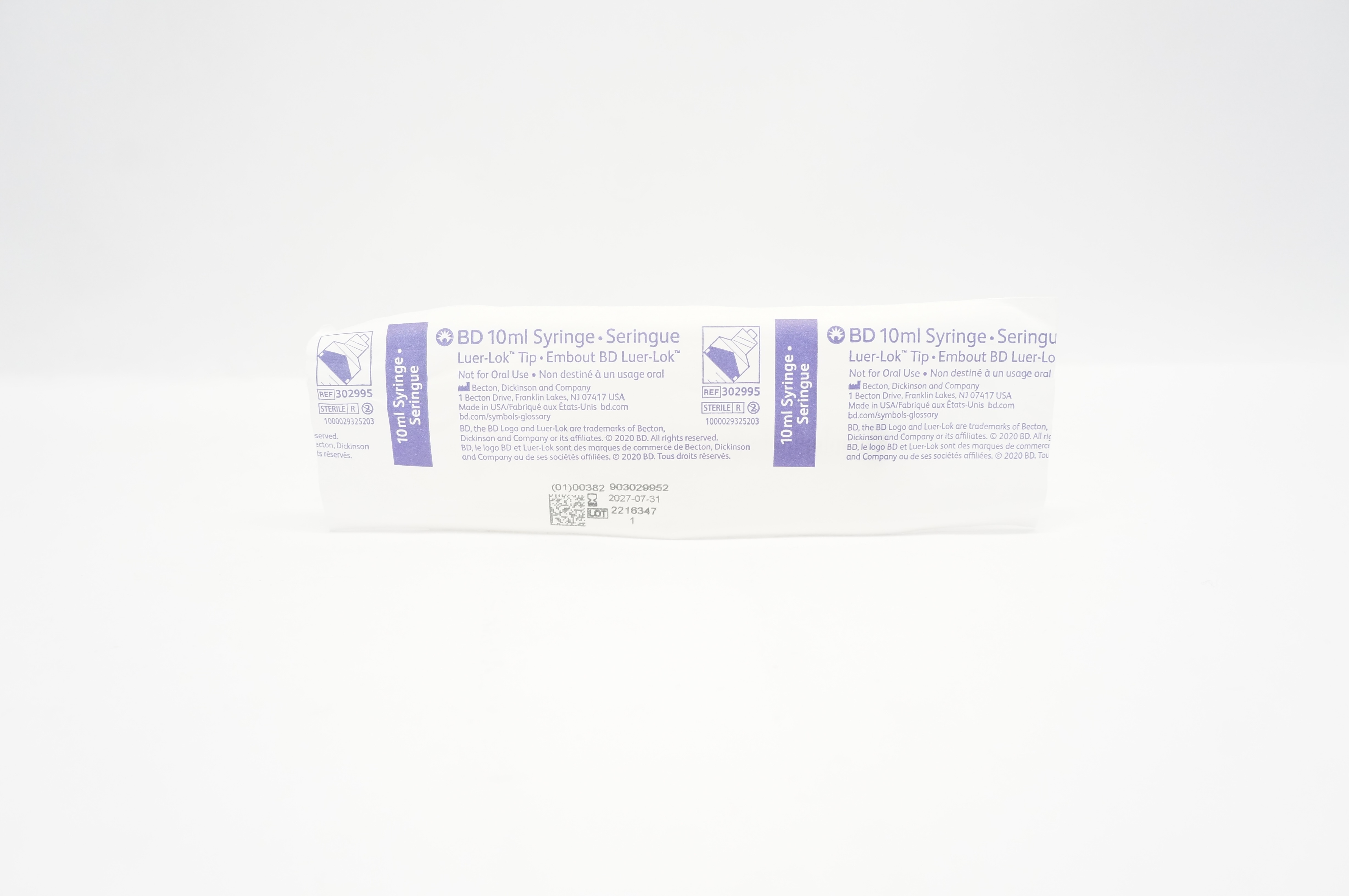BD 302995 Luer-Lok TIp Syringe 10ml