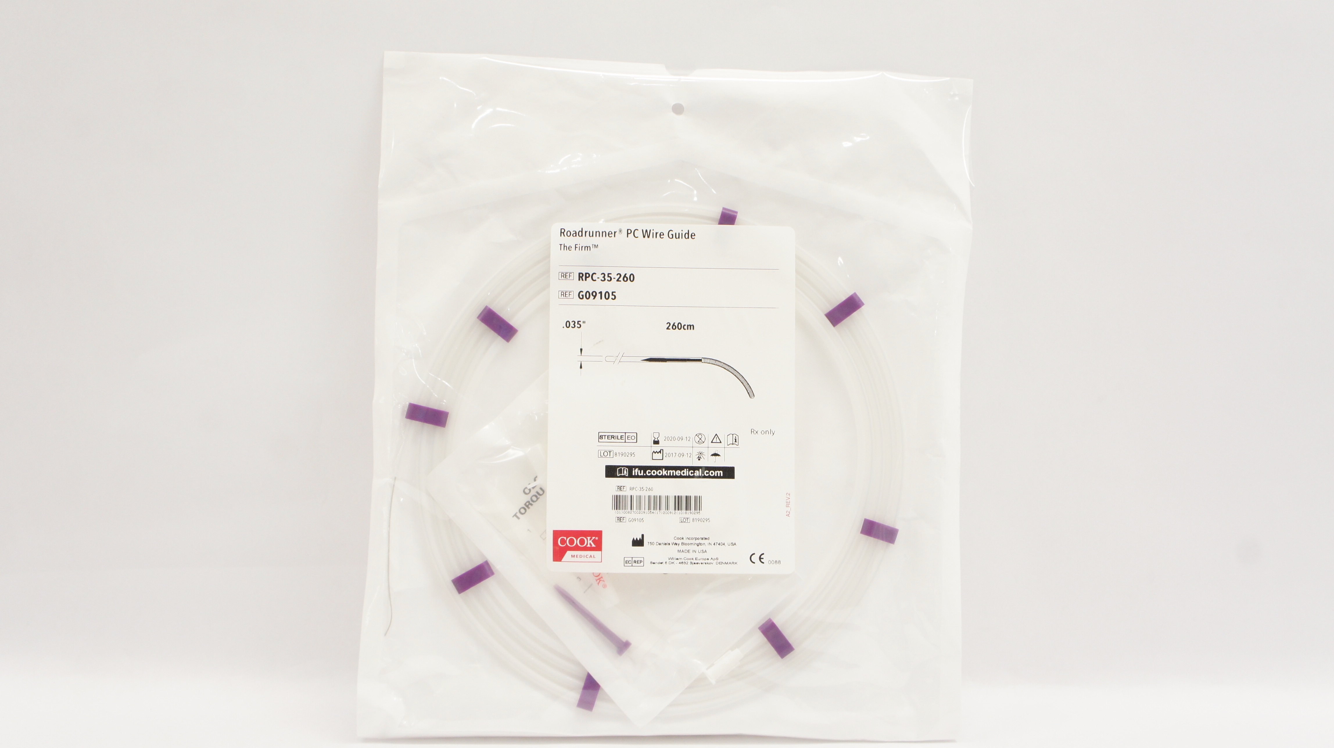 Cook Medical G09105 Roadrunner PC Wire Guide The Firm (x)