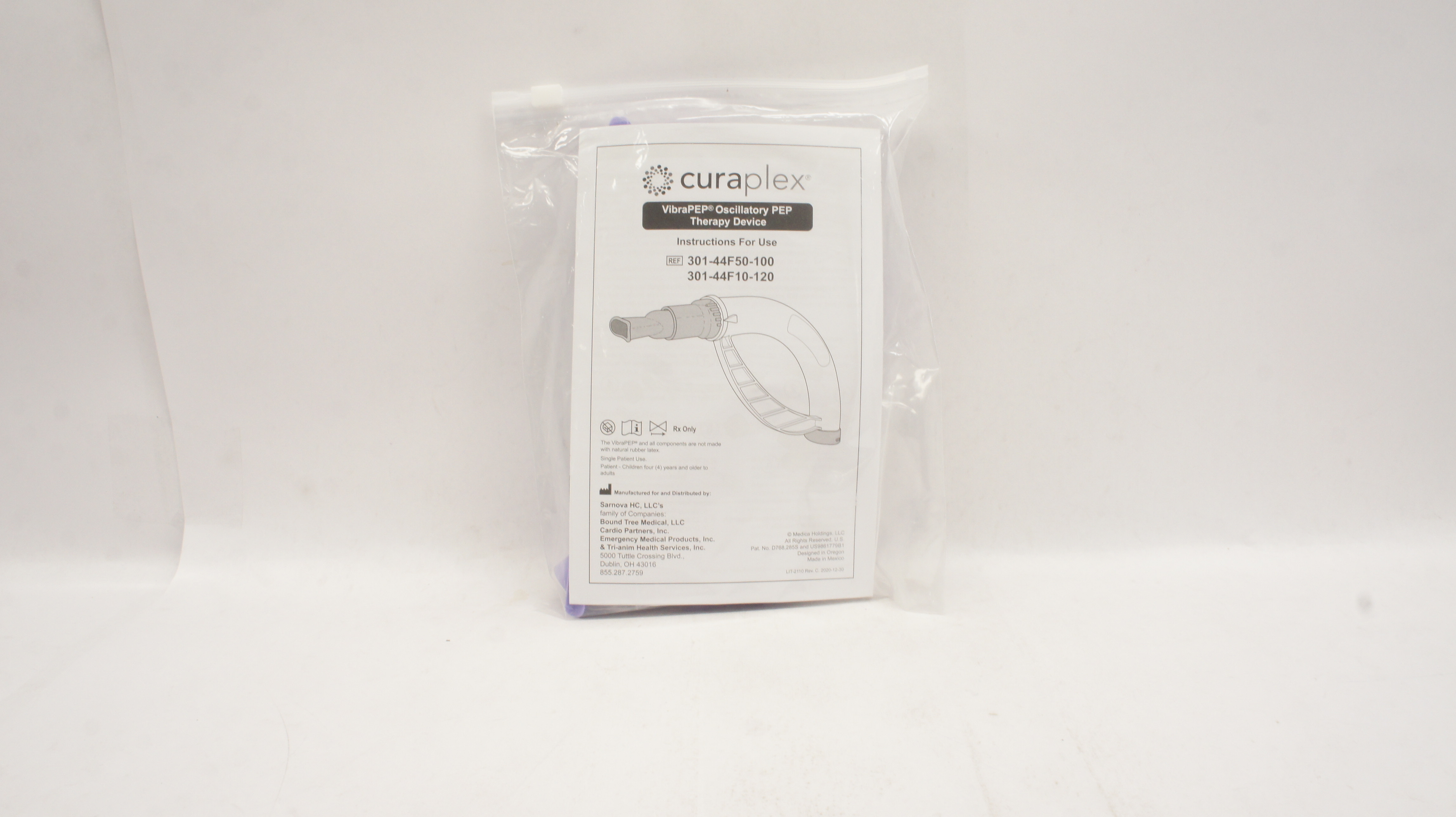 Curaplex 301-44F50-100 VibraPEP Oscillatory PEP Therapy Device