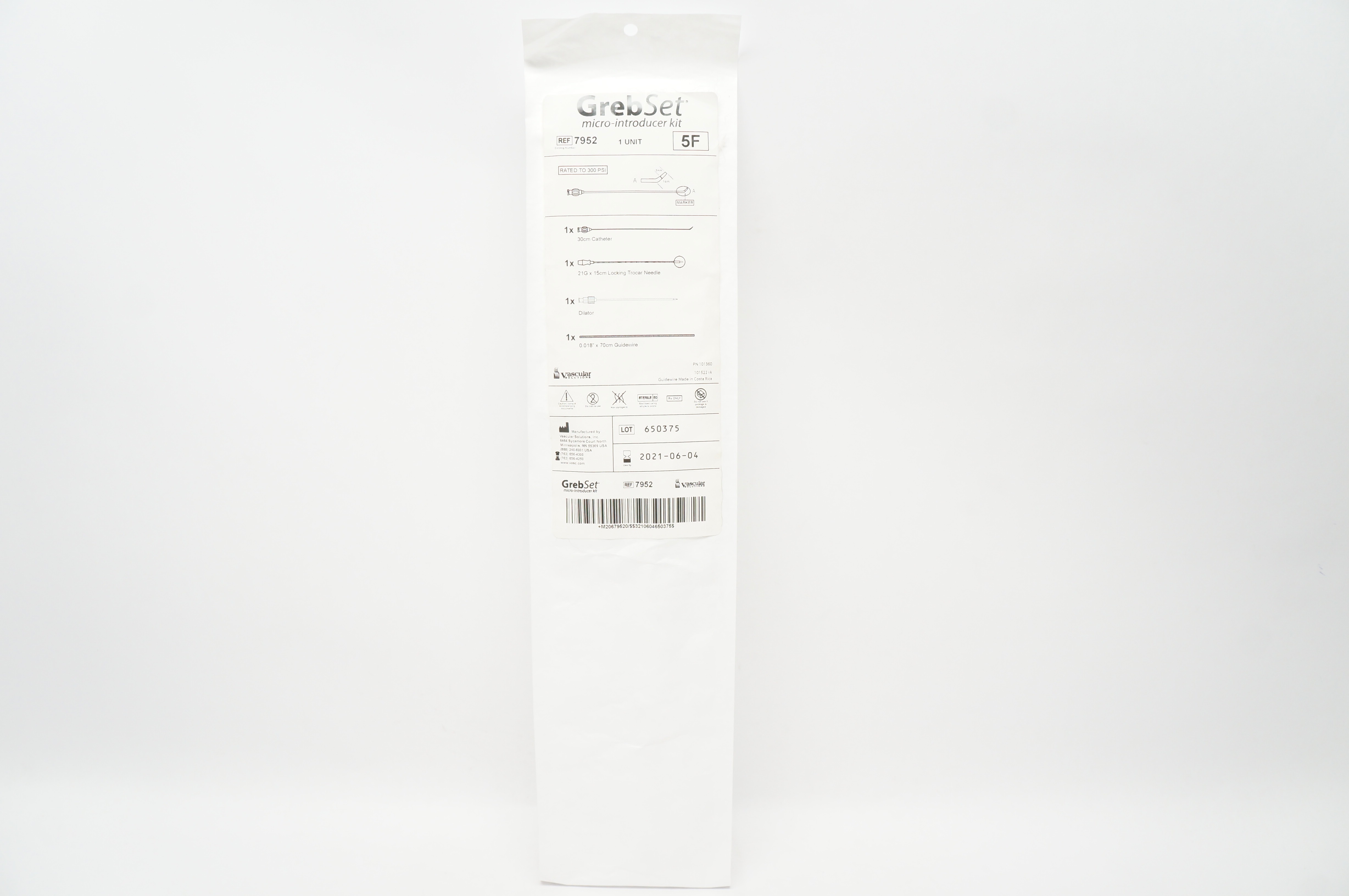 Vascular 7952 GrebSet Micro-Introducer Kit 5F (x)