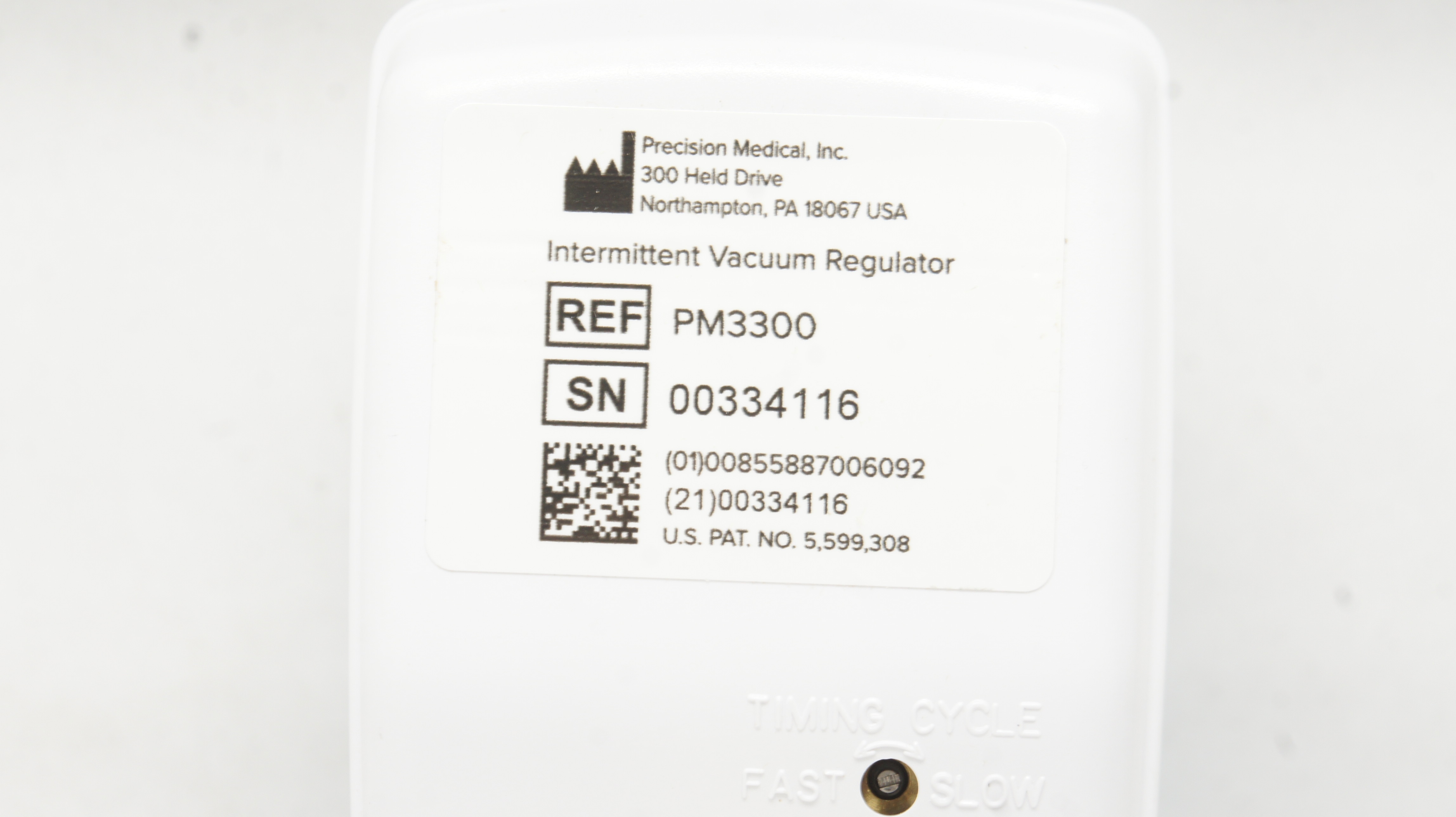 Precision Medical PM3300 Intermittent Vacuum Regulator