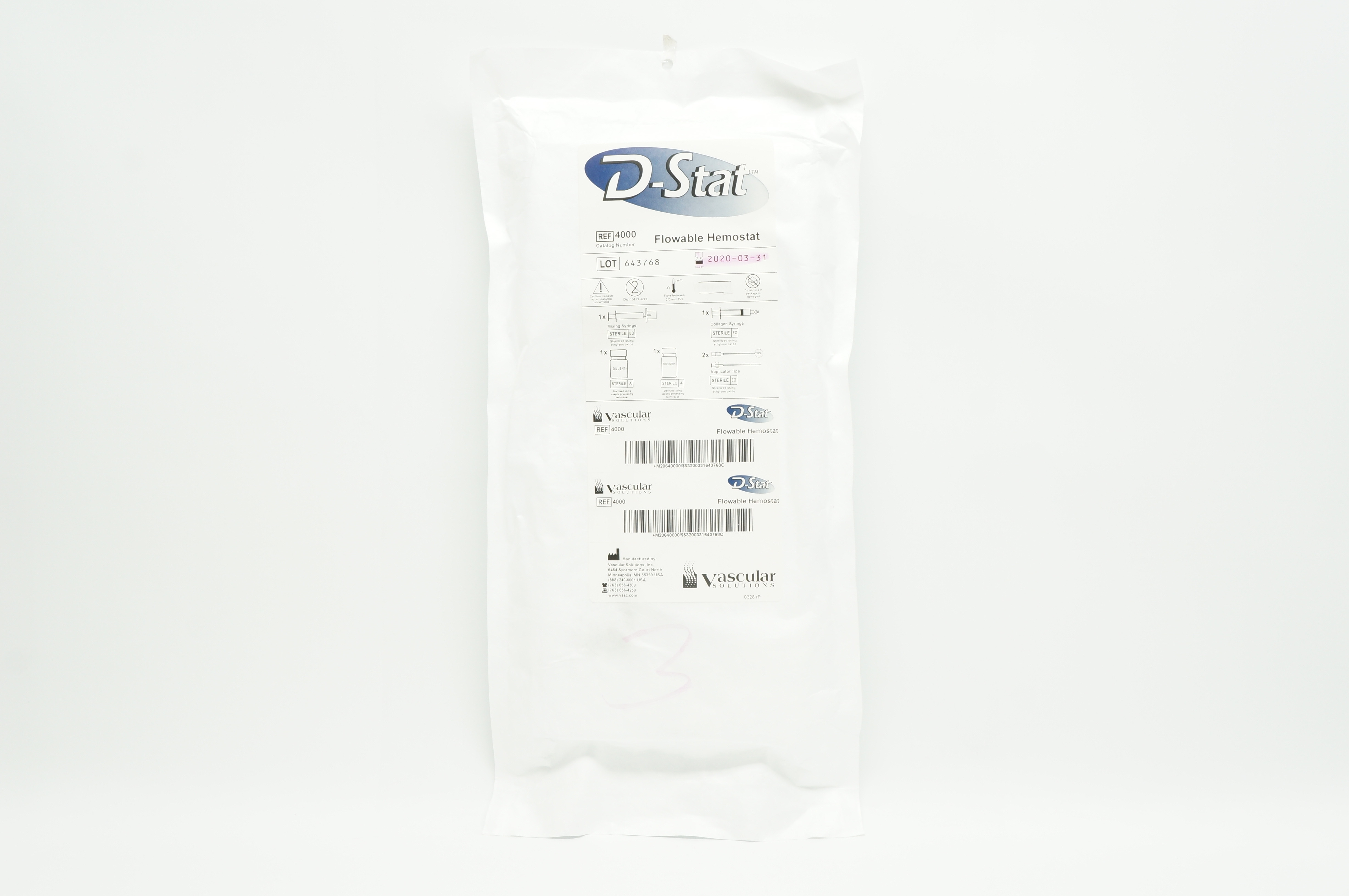 Vascular Solutions 4000 D-Stat Flowable Hemostat (x)