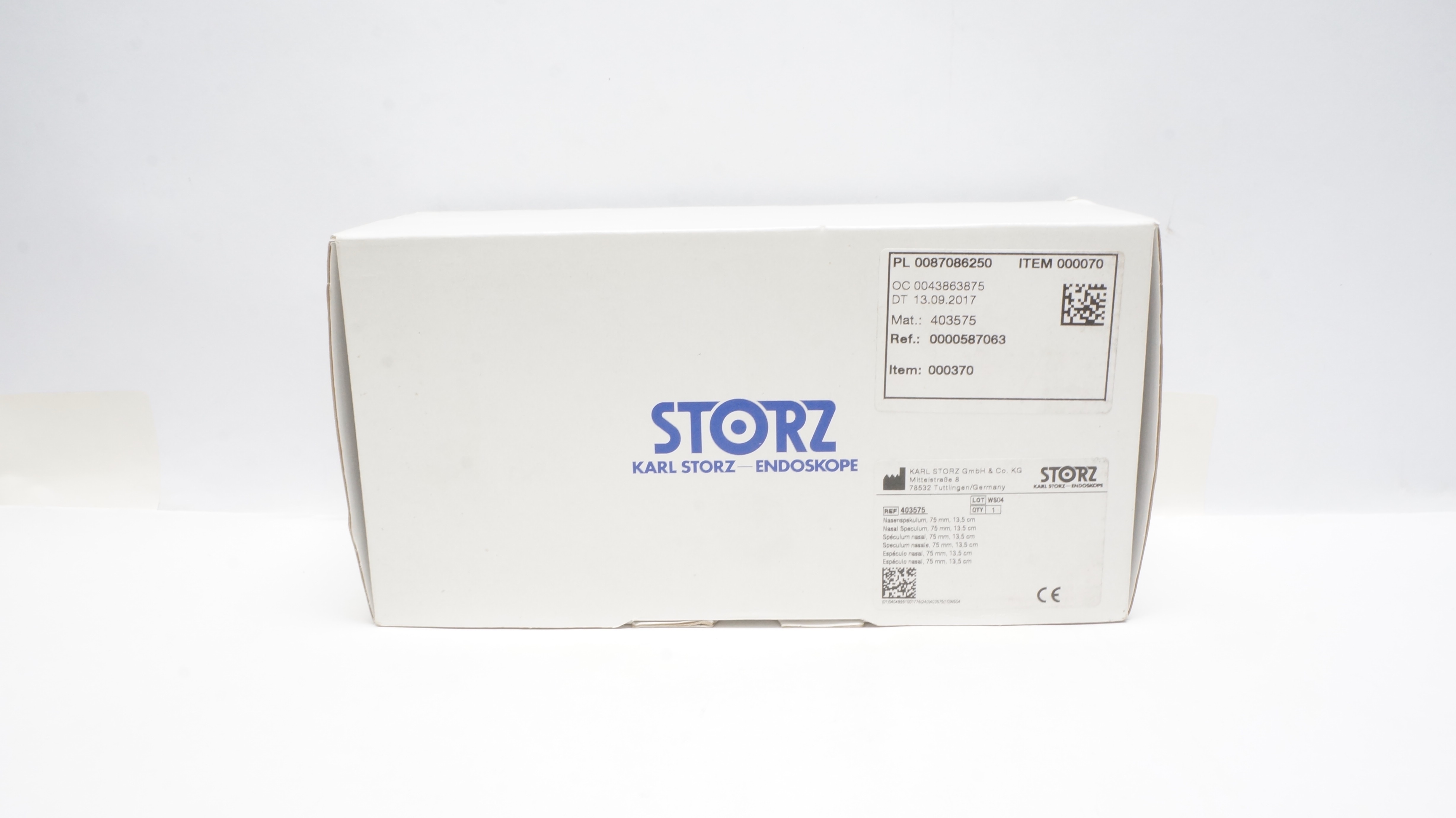 Karl Storz 403575 KILLIAN-STRUYCKEN Nasal Speculum, 75 mm, 13.5 cm