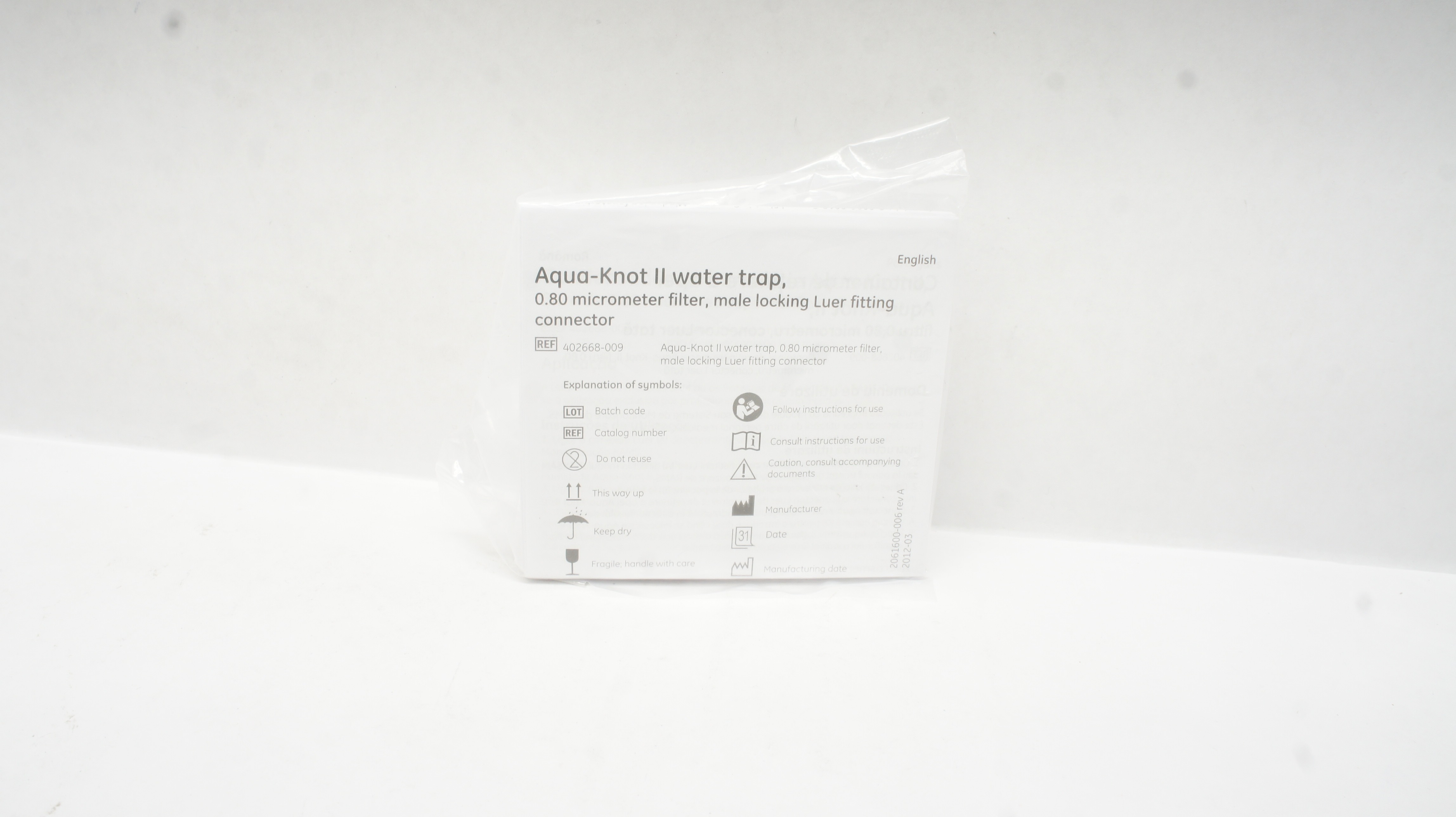 GE Medical 402668-009 Aqua-Knot II Water Trap