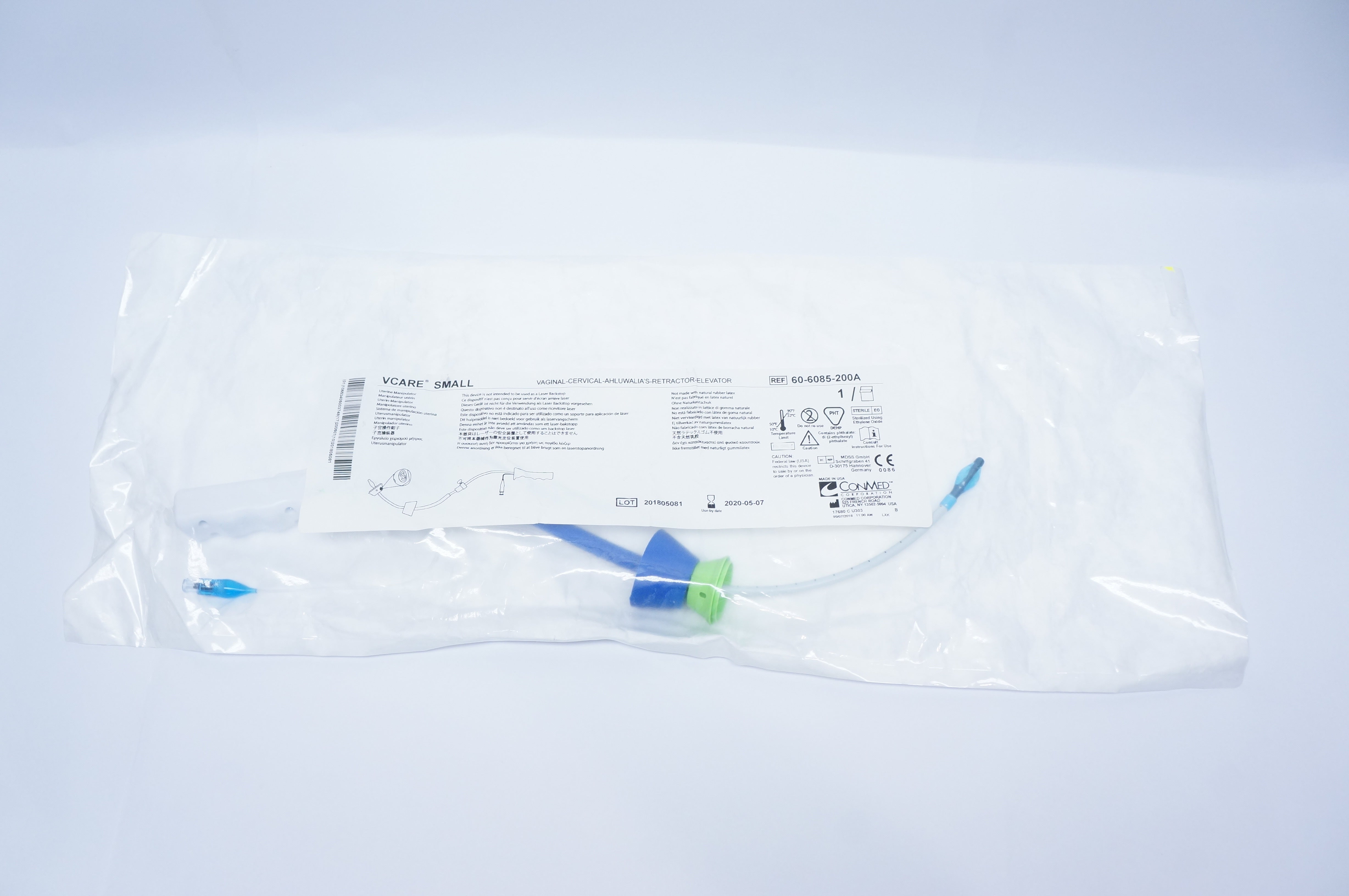 ConMed 60-6085-200A VCARE Uterine Manipulator Small (x)