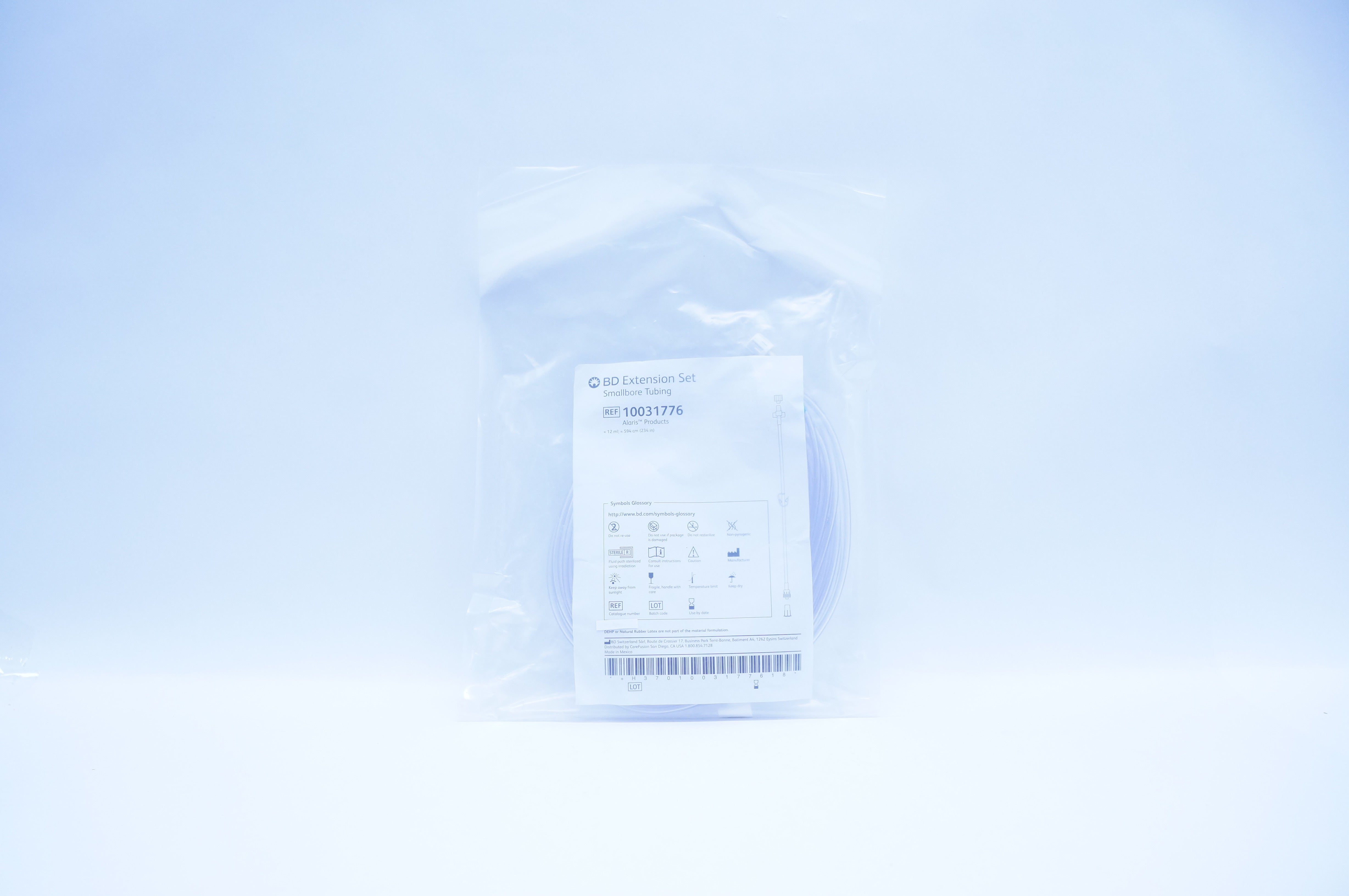 BD 10031776 Alaris Extension Set Smallbore Tubing 12ml x 234inch