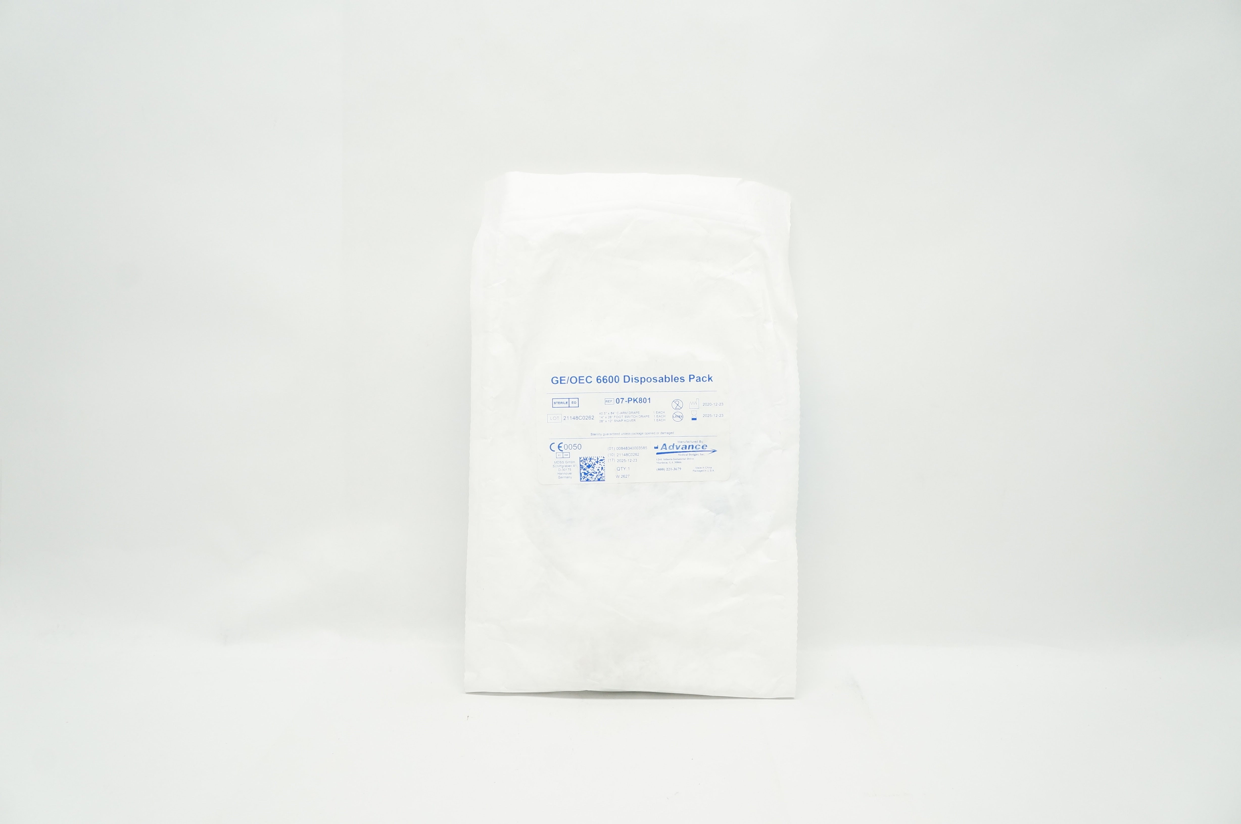 Advance 07-PK801 GE/OEC 6600 Disposables Pack