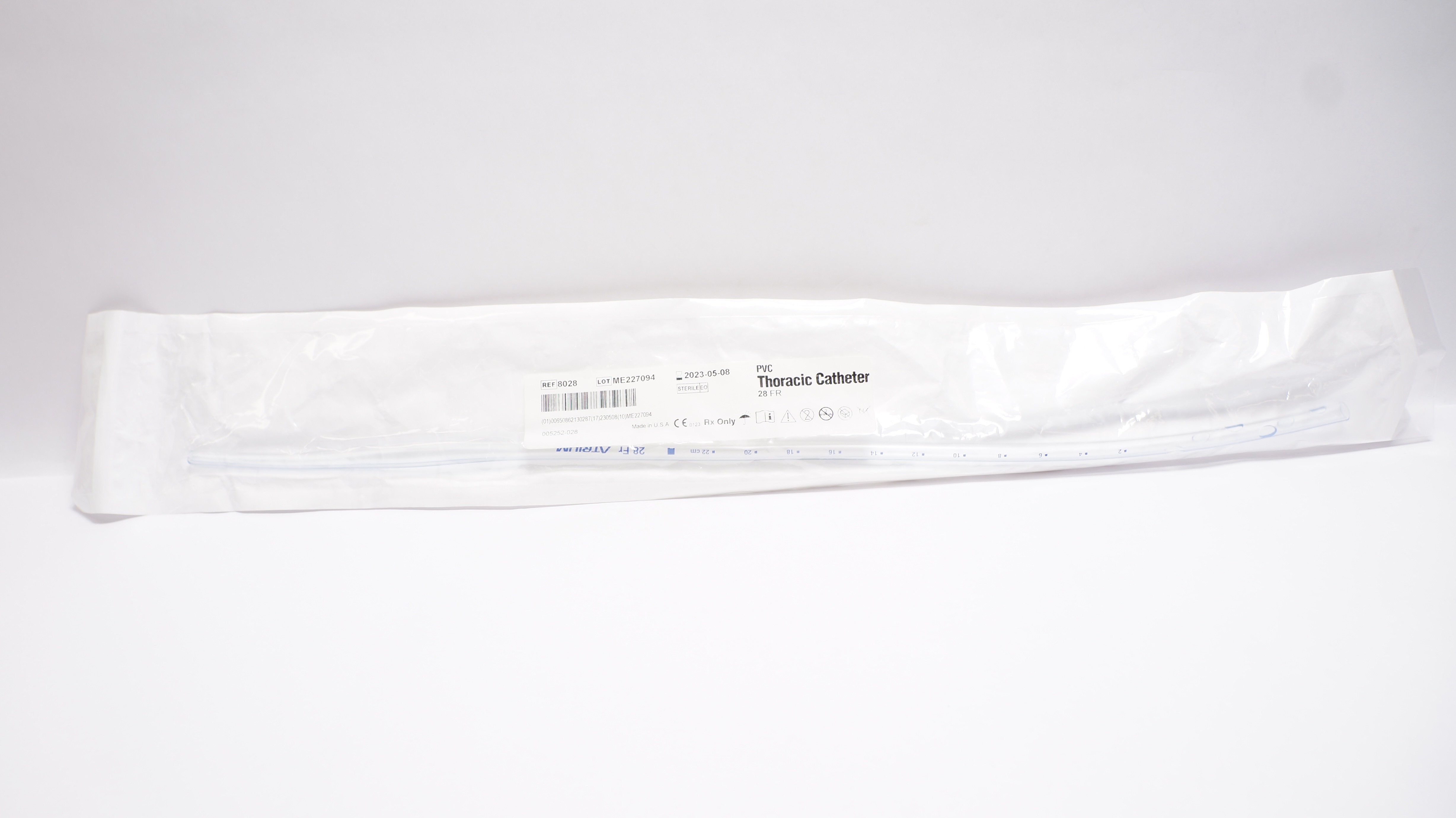 Atrium 8028 PVC Thoracic Catheter 28Fr. (x)