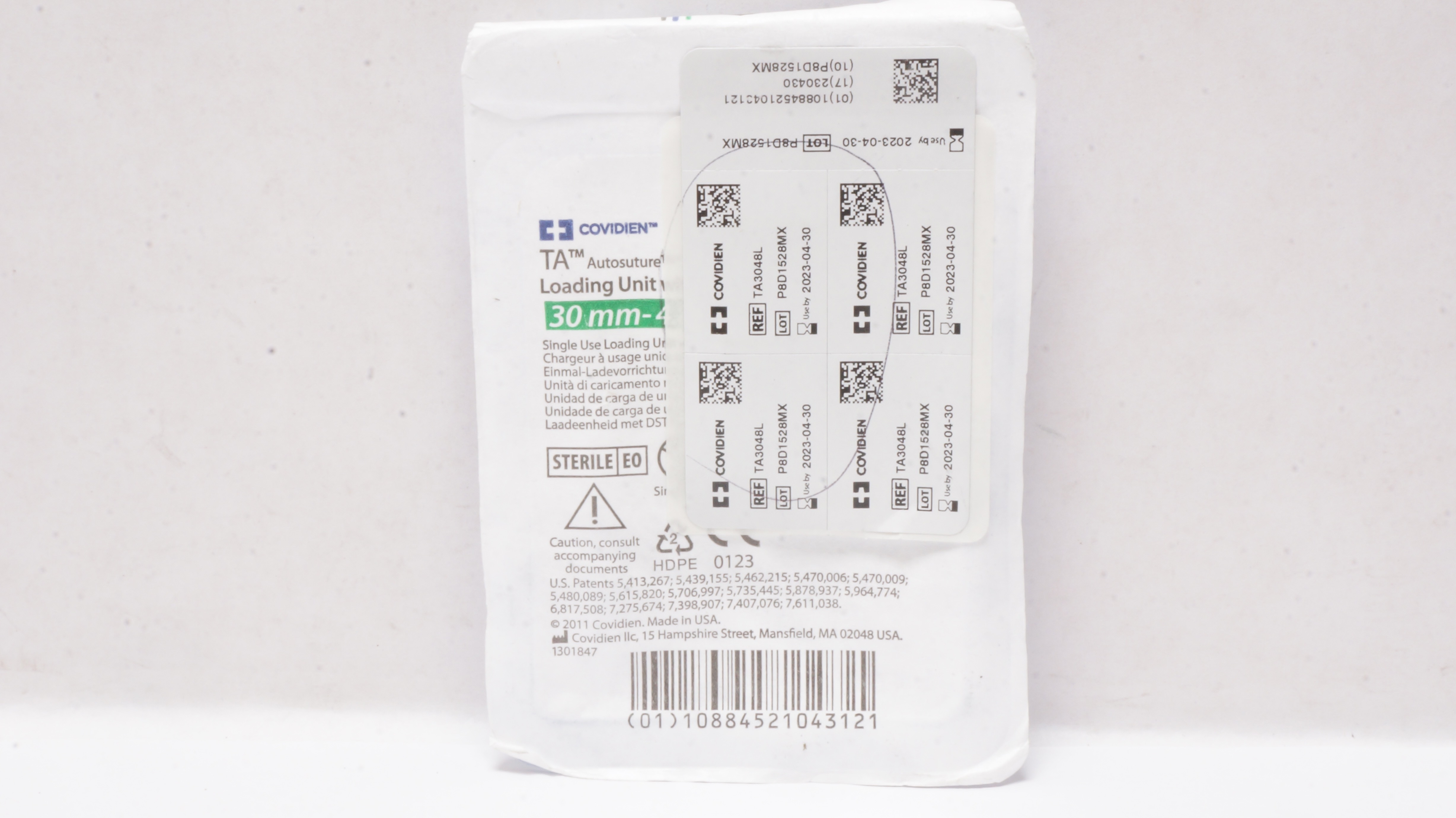 Covidien TA3048L TA Autostre. Loading Unit 30mm x 4.8mm (x)