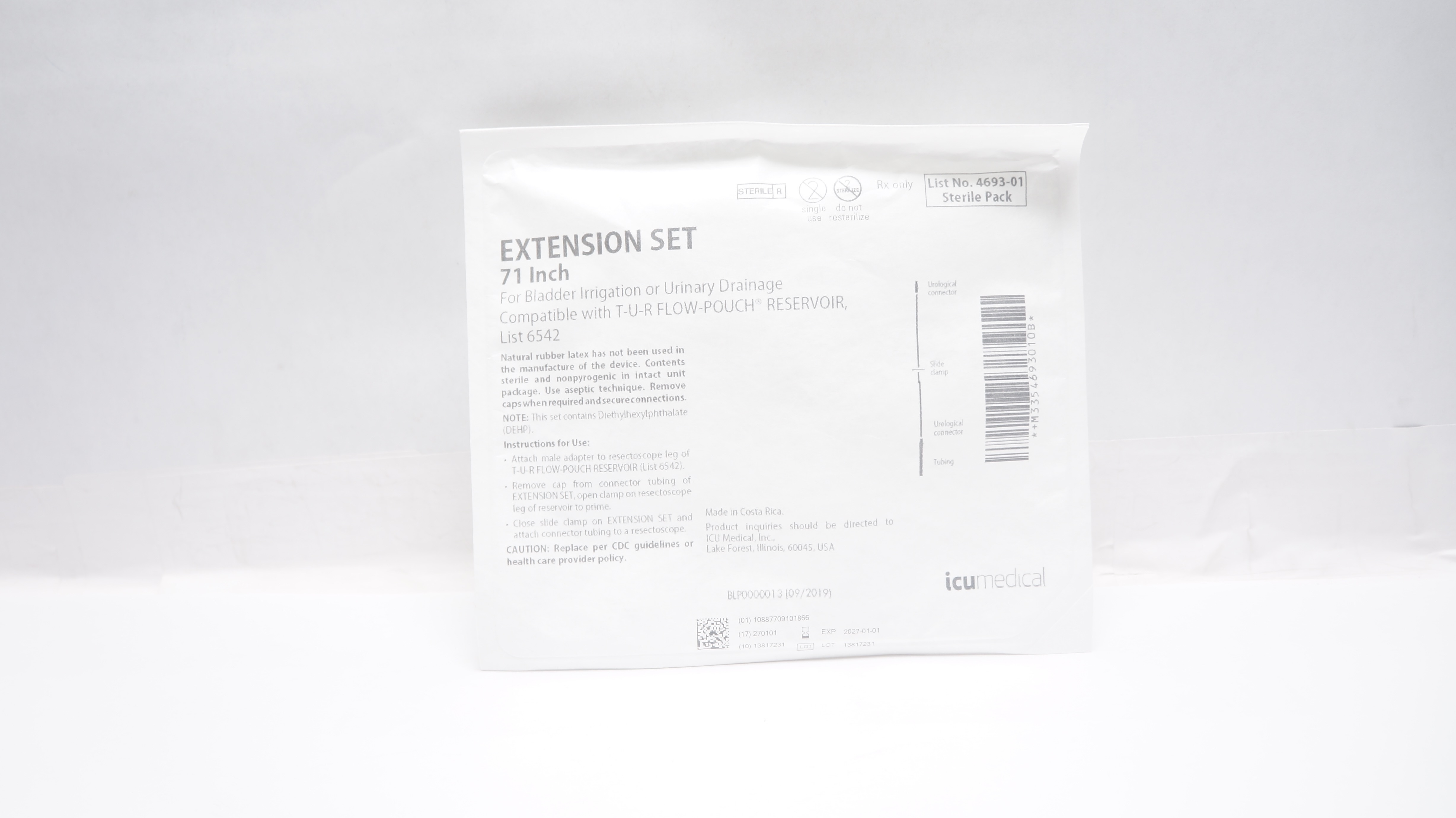 ICU Medical 4693-01 Extension Set 71inch