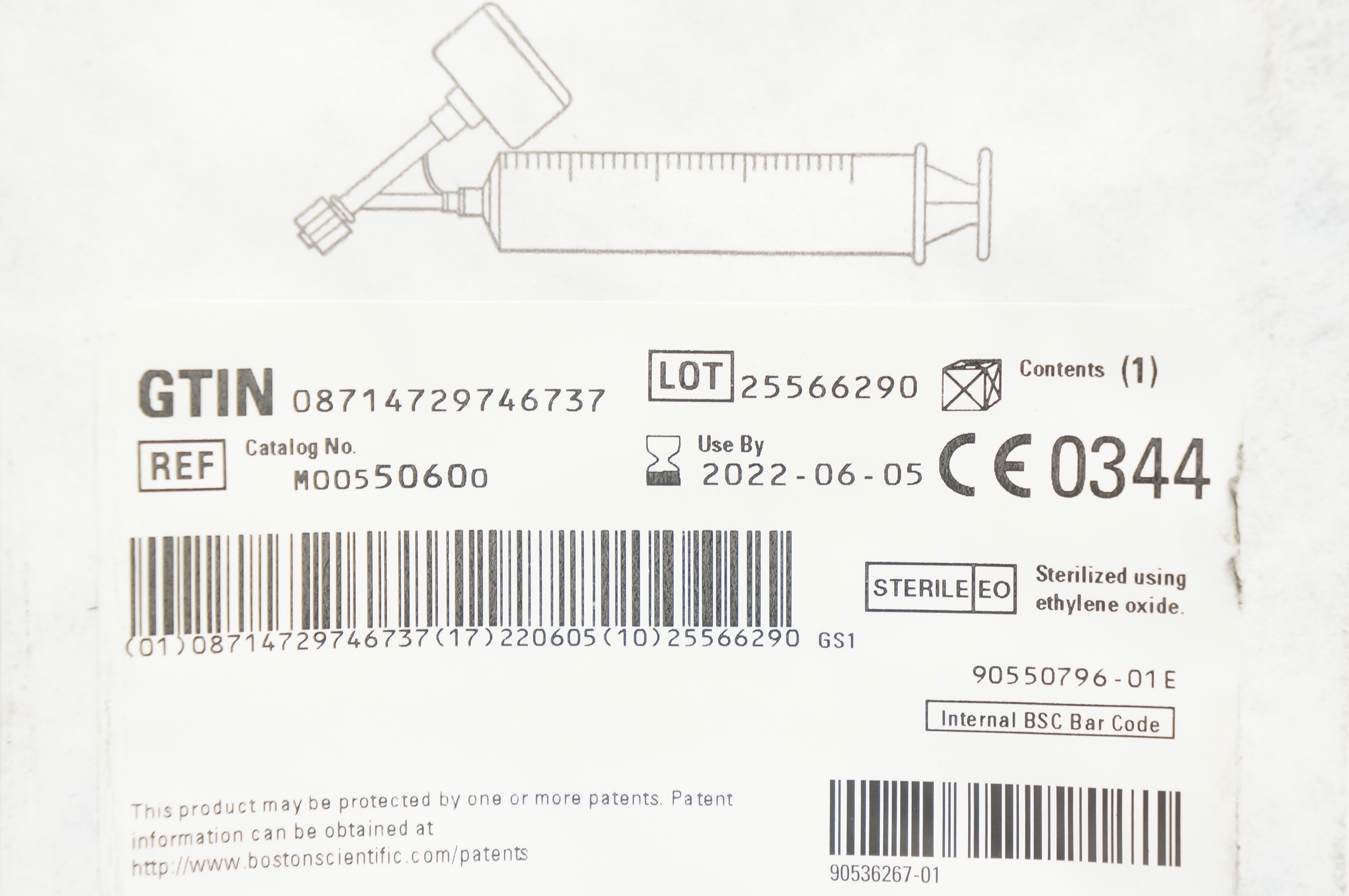Boston Scientific M00550600 Alliance II Syringe/Gauge Assembly (x)