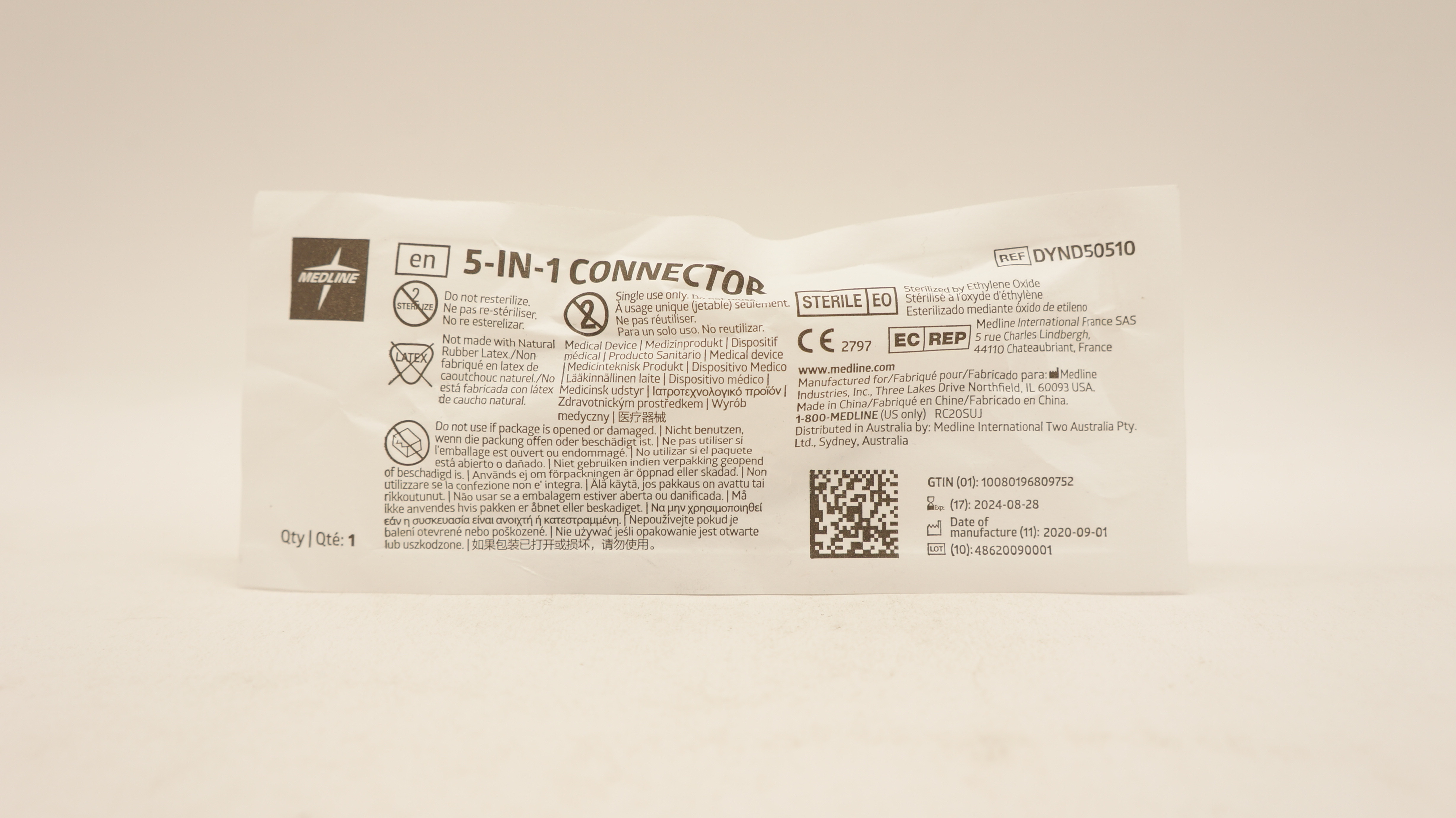 Medline DYND50510 5-in-1 Connector