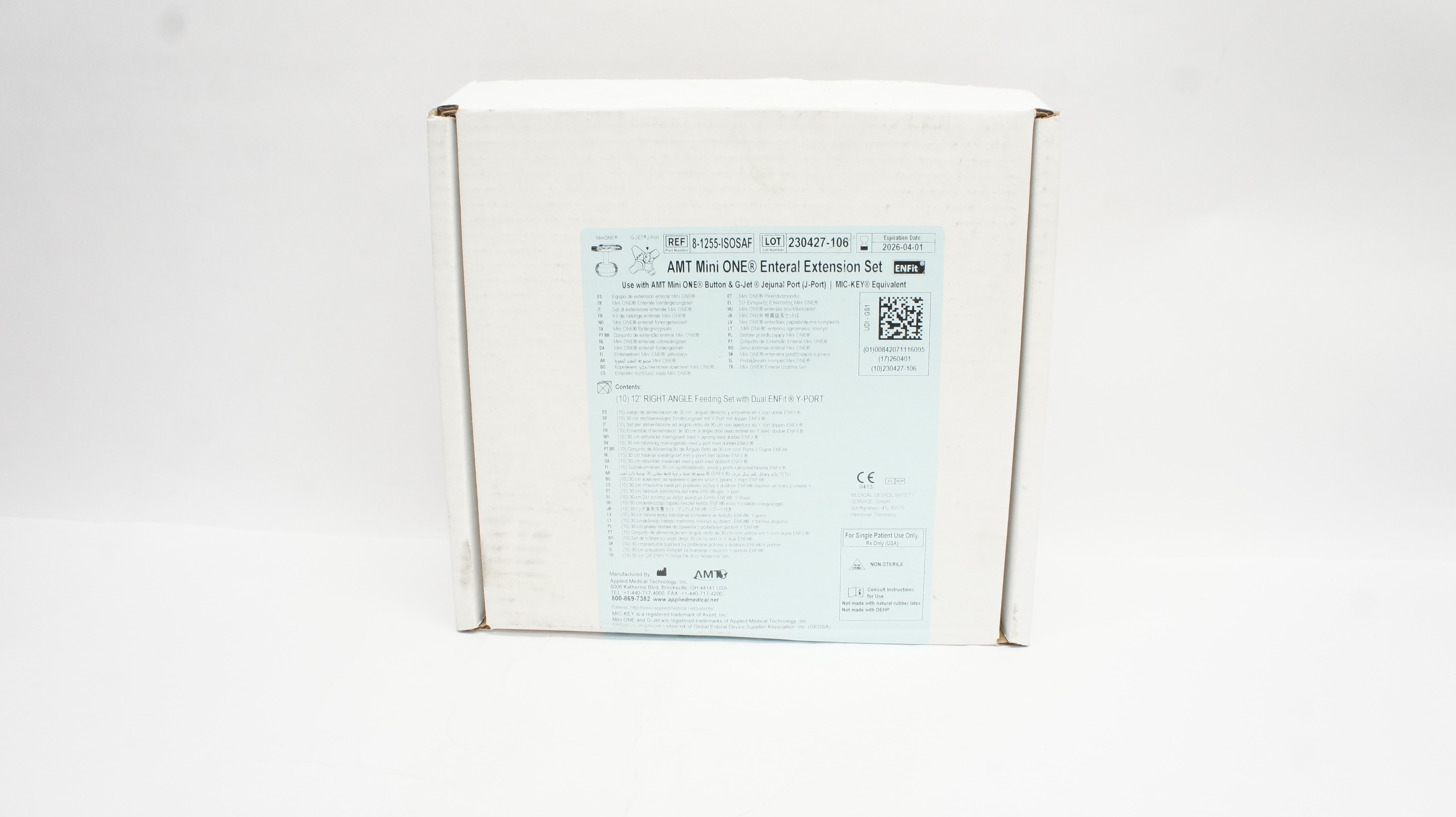 Applied Medical Technology 8 1255 ISOSAF Mini 1 Enteral Extension Set applied-medical-technology-8-1255-isosaf-mini-1-enteral-extension-set