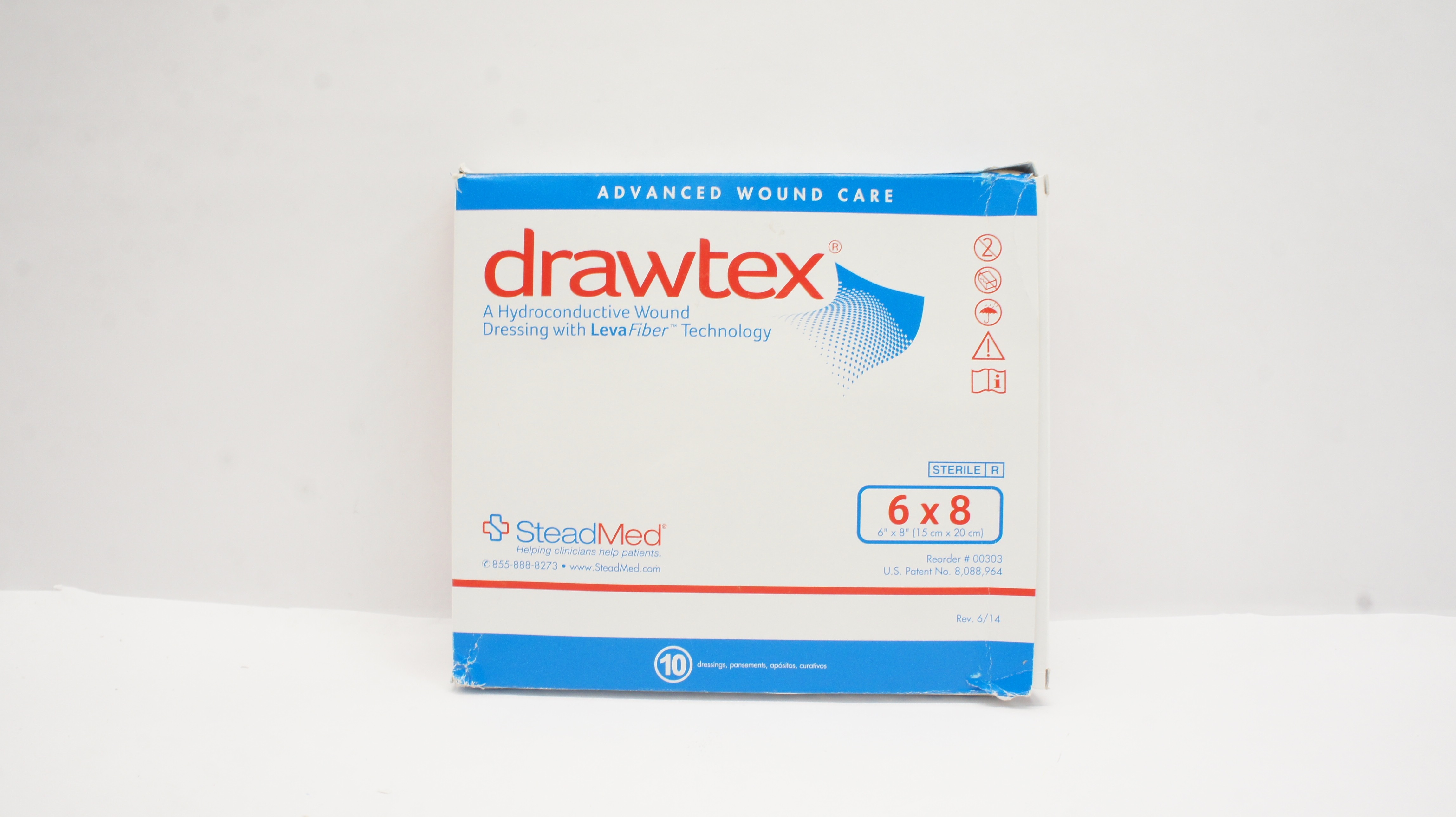 Drawtex Packing SteadMed 00303 Drawtex Hydroconductive Wound Dressing 6 x 8 inch - Box ...