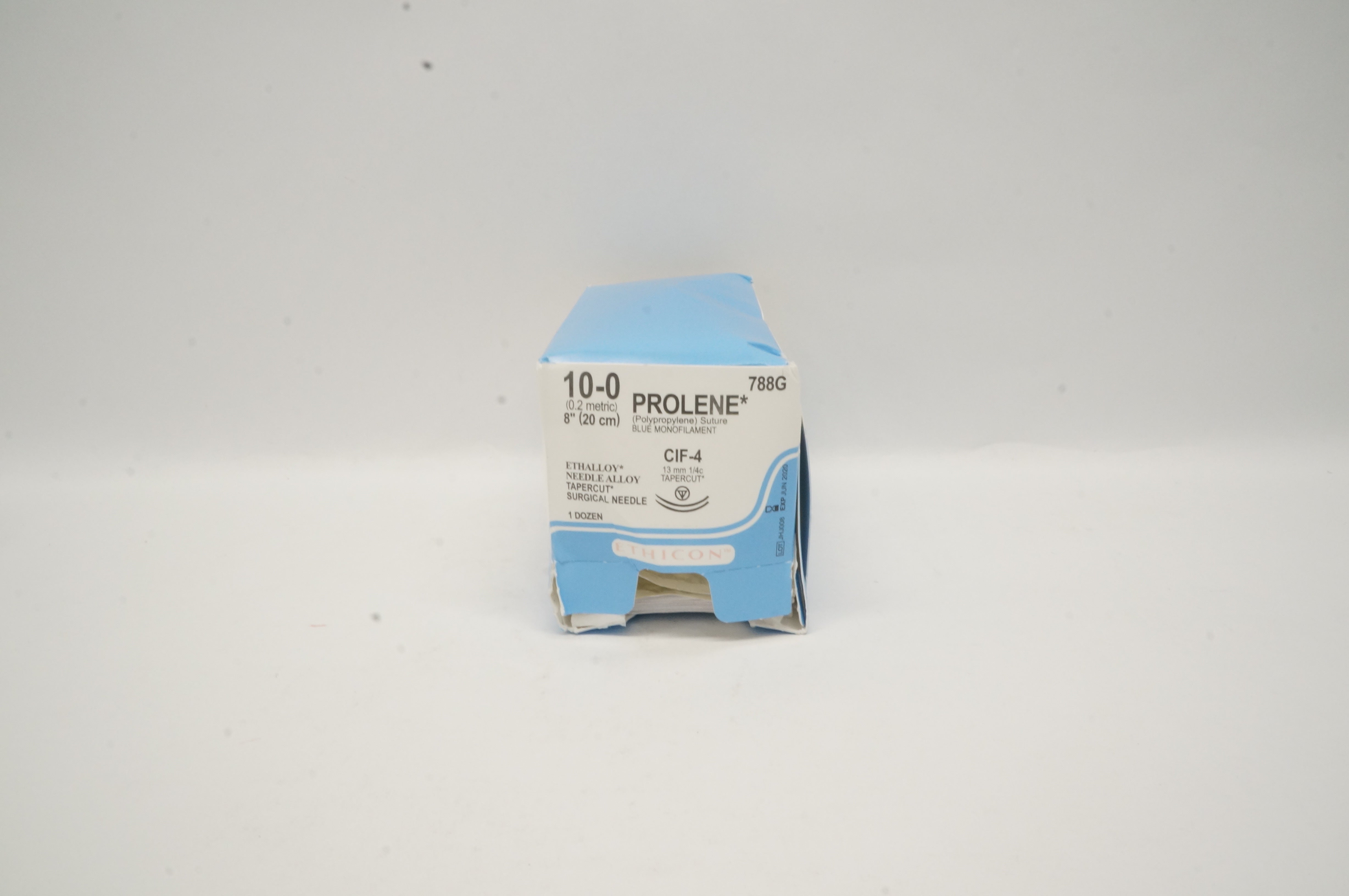 Ethicon 788G 10-0 PROLENE,TAPERCUT,CIF-4,13mm 1/4c, 8in. (x) - Box of 12