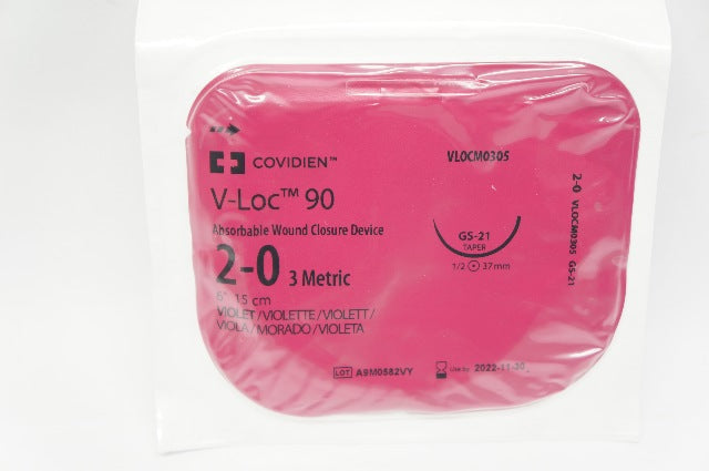 Covidien VLOCM0305 2-0 V-Loc 90 Absorbable Wound Closure Device GS-21 6inch
