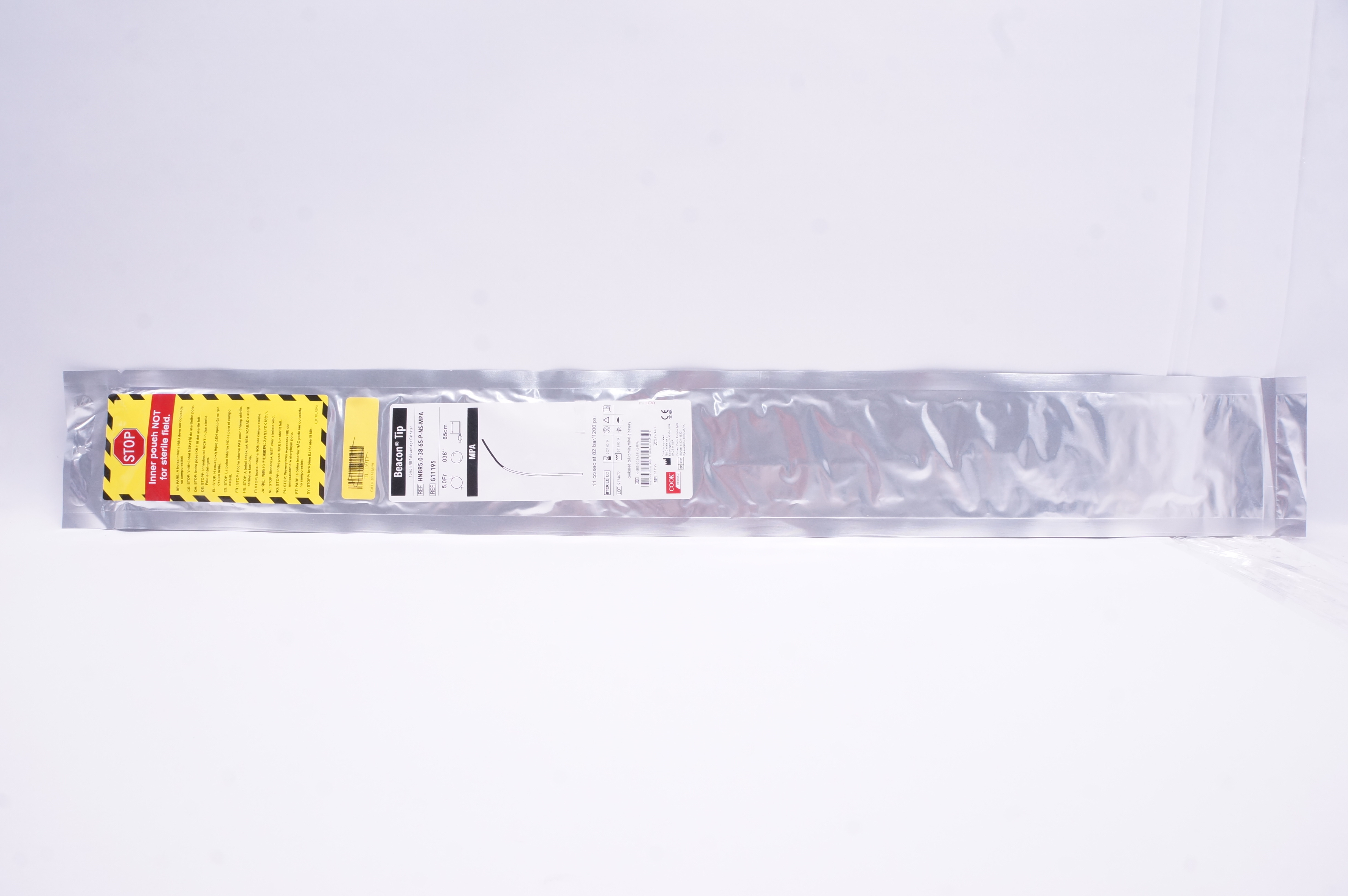 Cook Medical G11195 Beacon Tip Torcan Advantage Cath. 5.0Fr x 0.038inch (x)