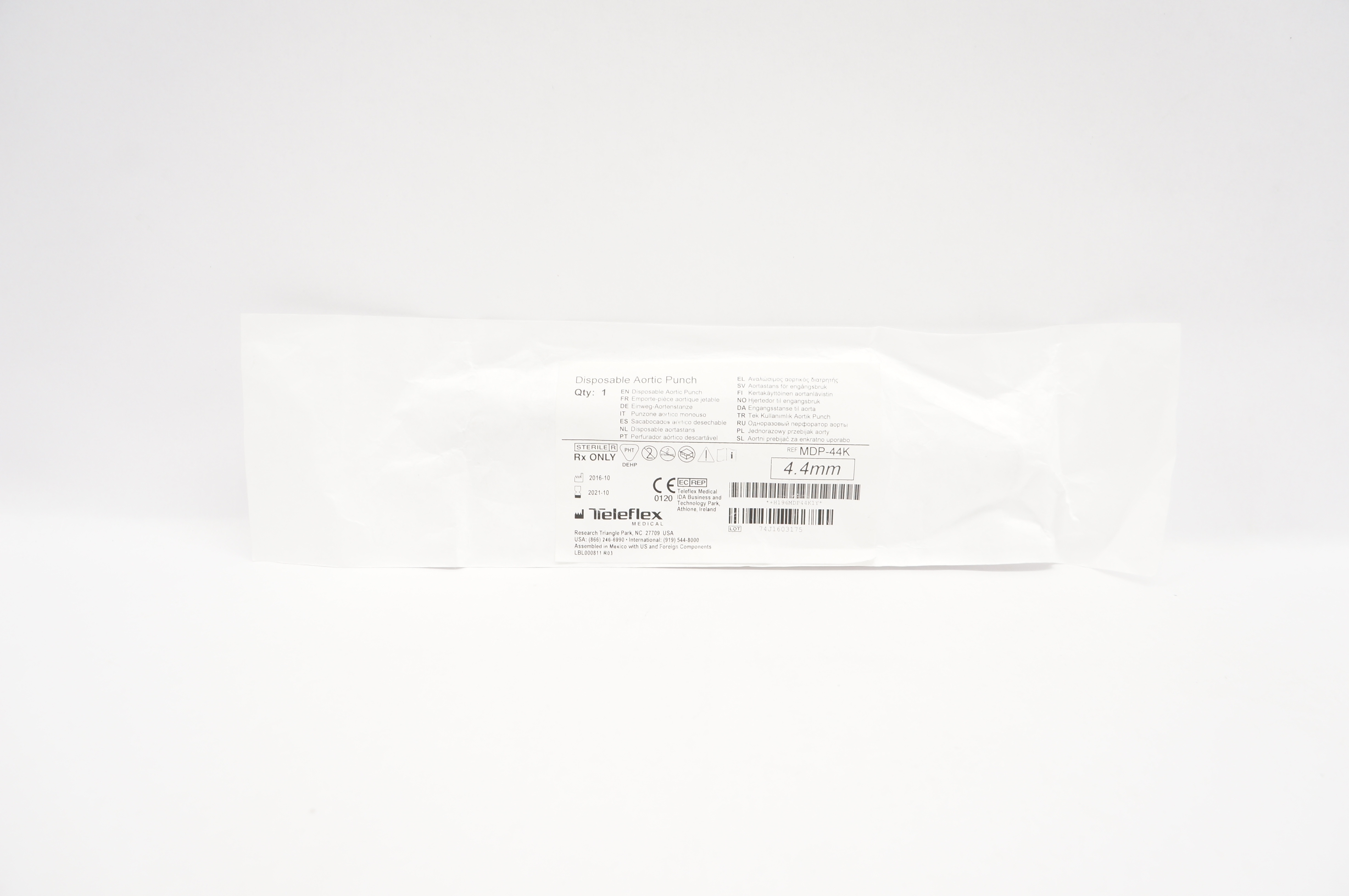 Teleflex MDP-44K Disposable Aortic Punch 4.4mm (x)