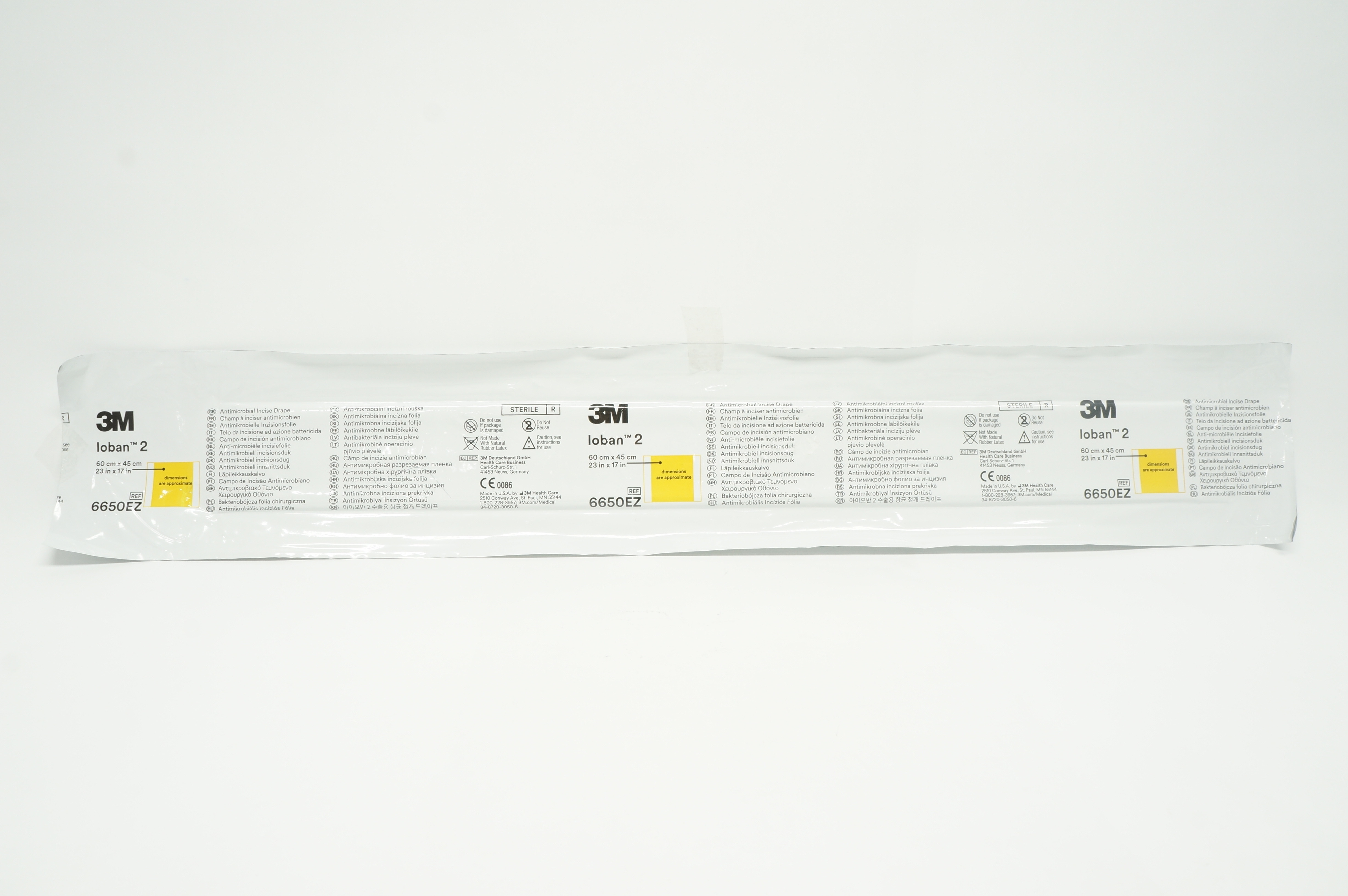 3M 6650EZ Loban 2 Antimicrobial Incise Drape 23inch x 17inch (x)
