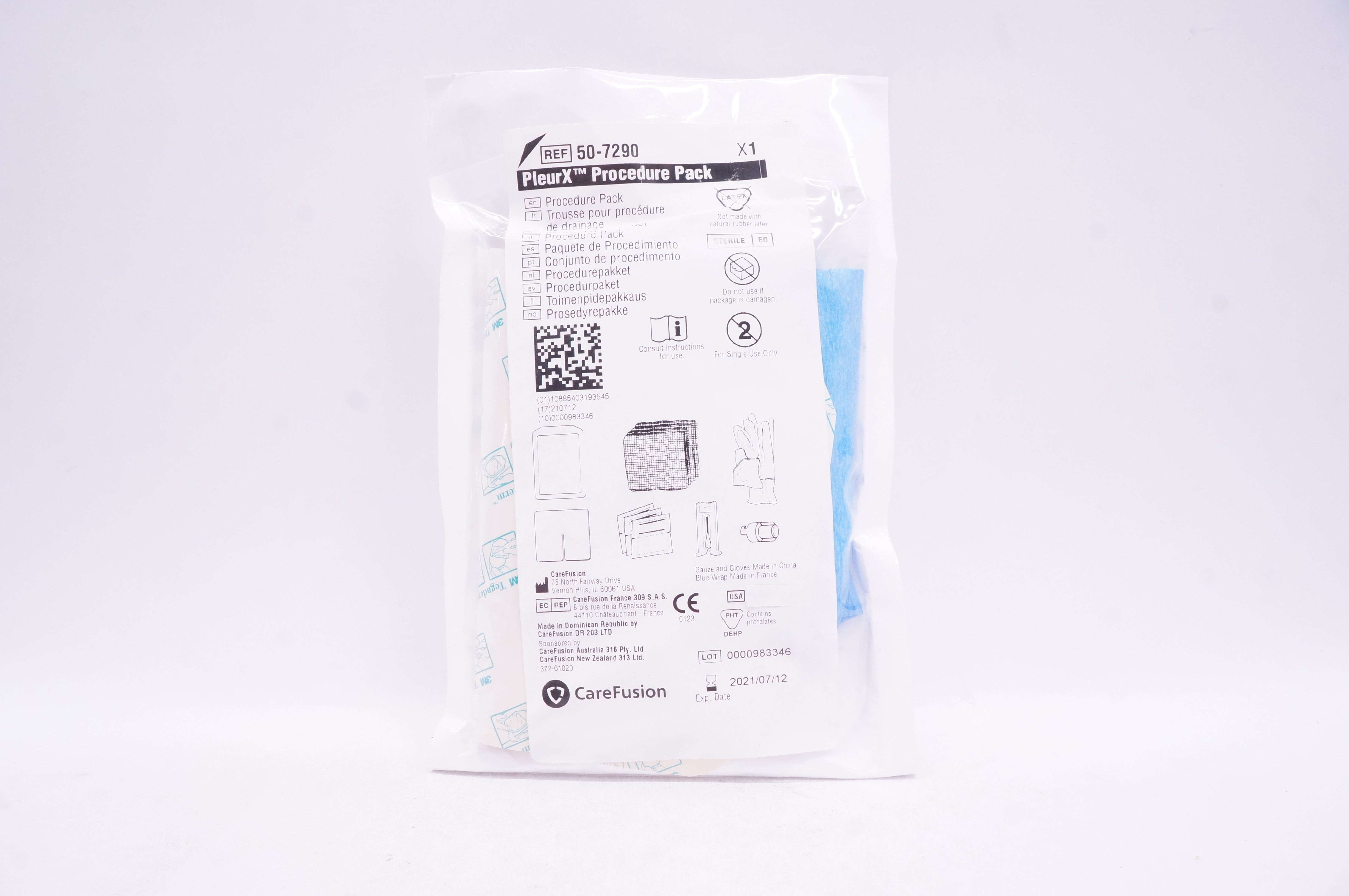 CareFusion 50-7290 PleurX Procedure Pack