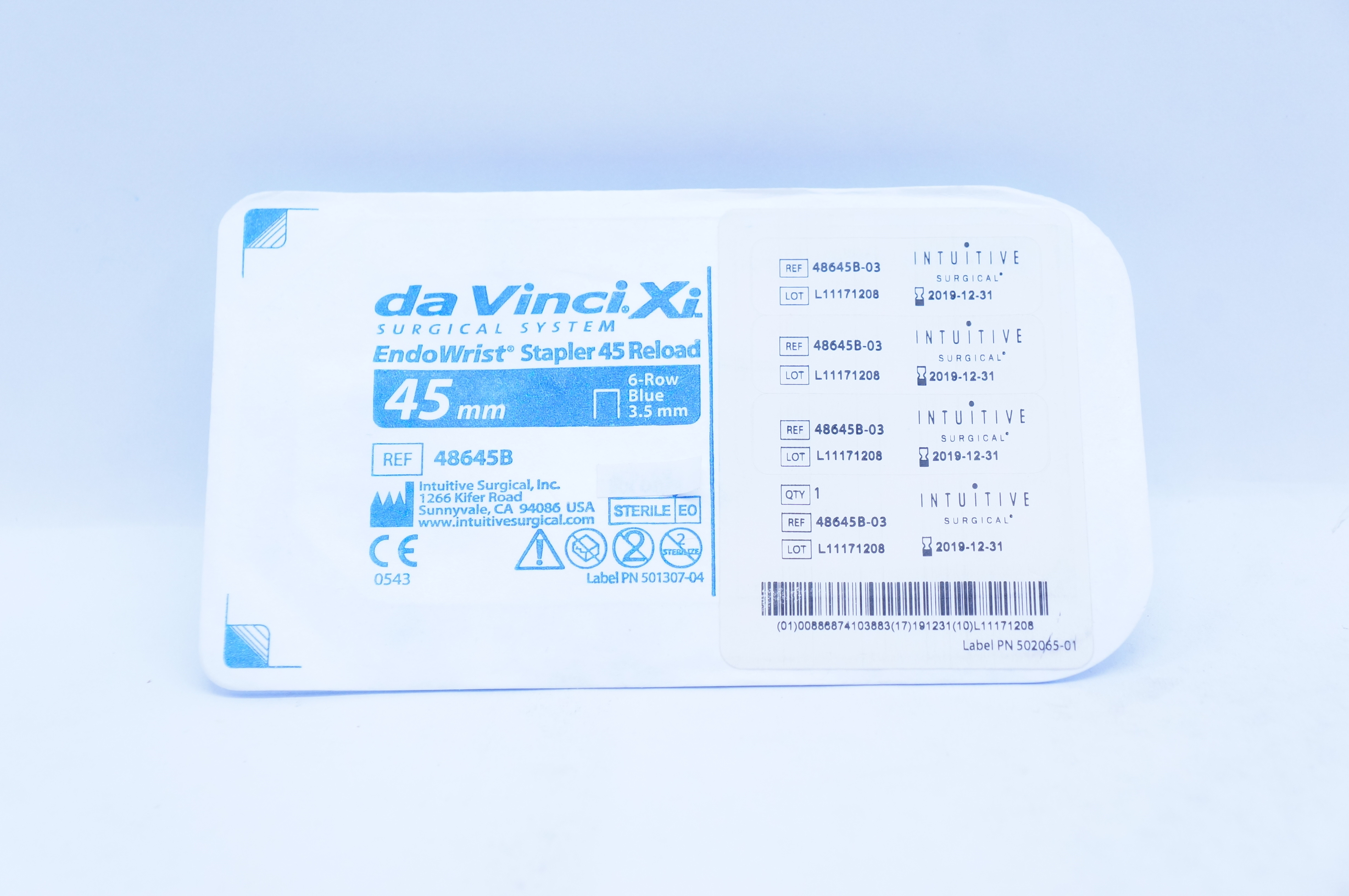 Intuitive 48645B03 da Vinci Xi EndoWrist Stapler 45 Reload 45 x 3.5mm