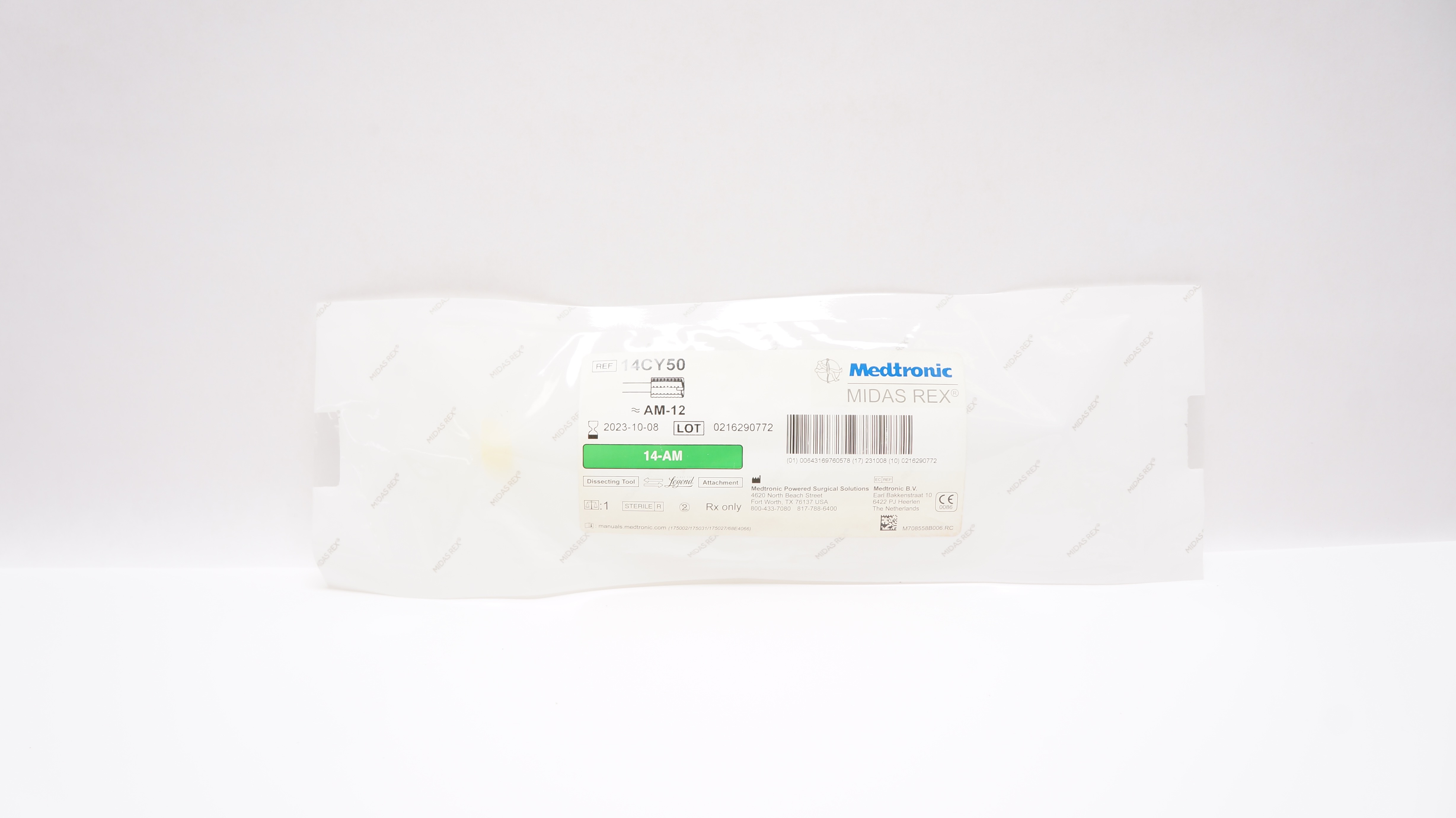 Medtronic 14CY50 Midas Rex 14-AM Dissacting Tool Legend Attachment AM-12 (x)