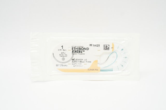 Ethicon X425 1 Ethibond Exel  Polyester Stre CT-1 36mm 1/2c Taperpoint 30in