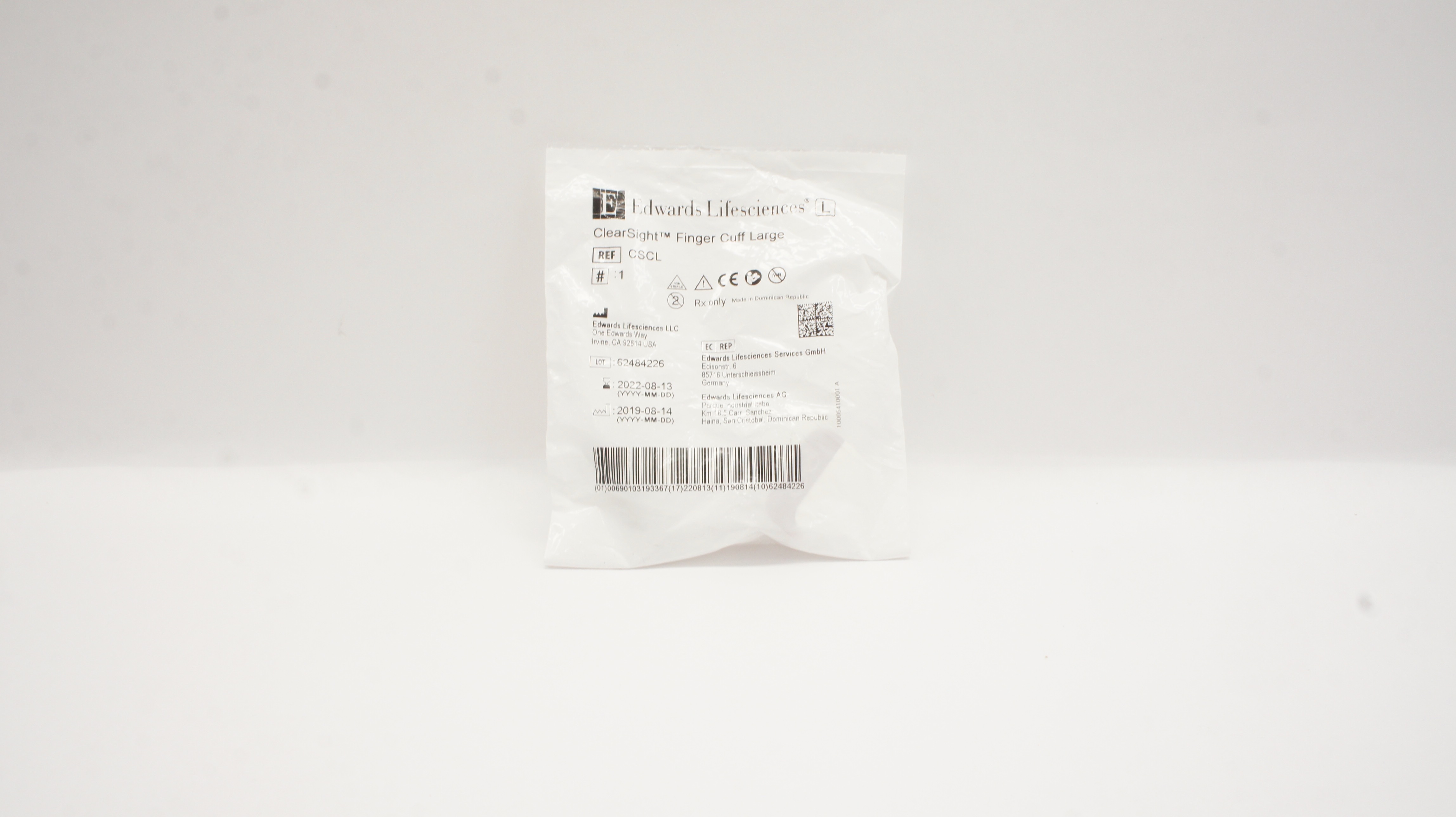 Edwards Lifesciences CSCL ClearSight Finger Cuff, Large (x)