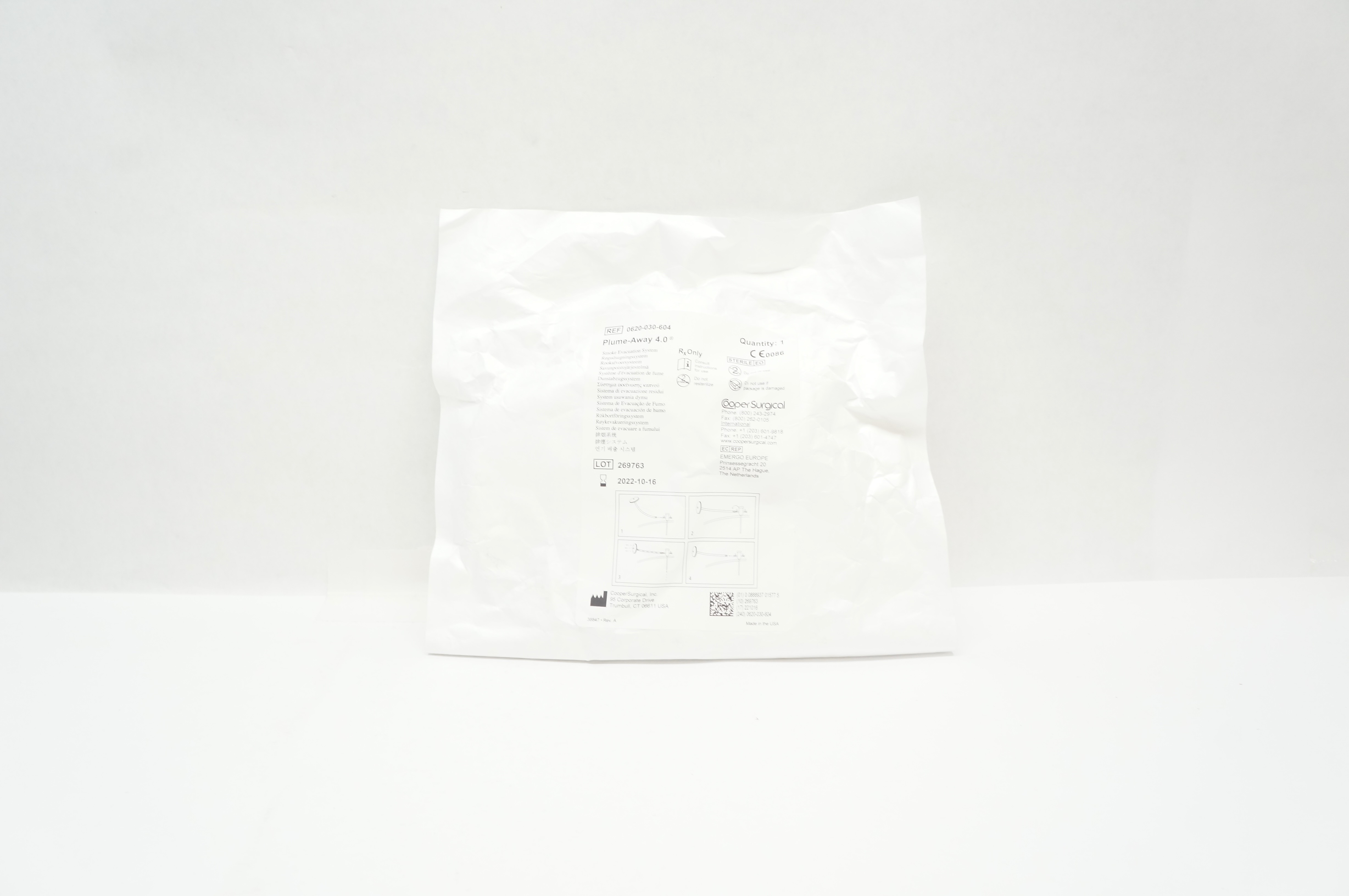 Cooper Surgical 0620-030-604 Plume-Away 4.0 Smoke Evacuation System (x)