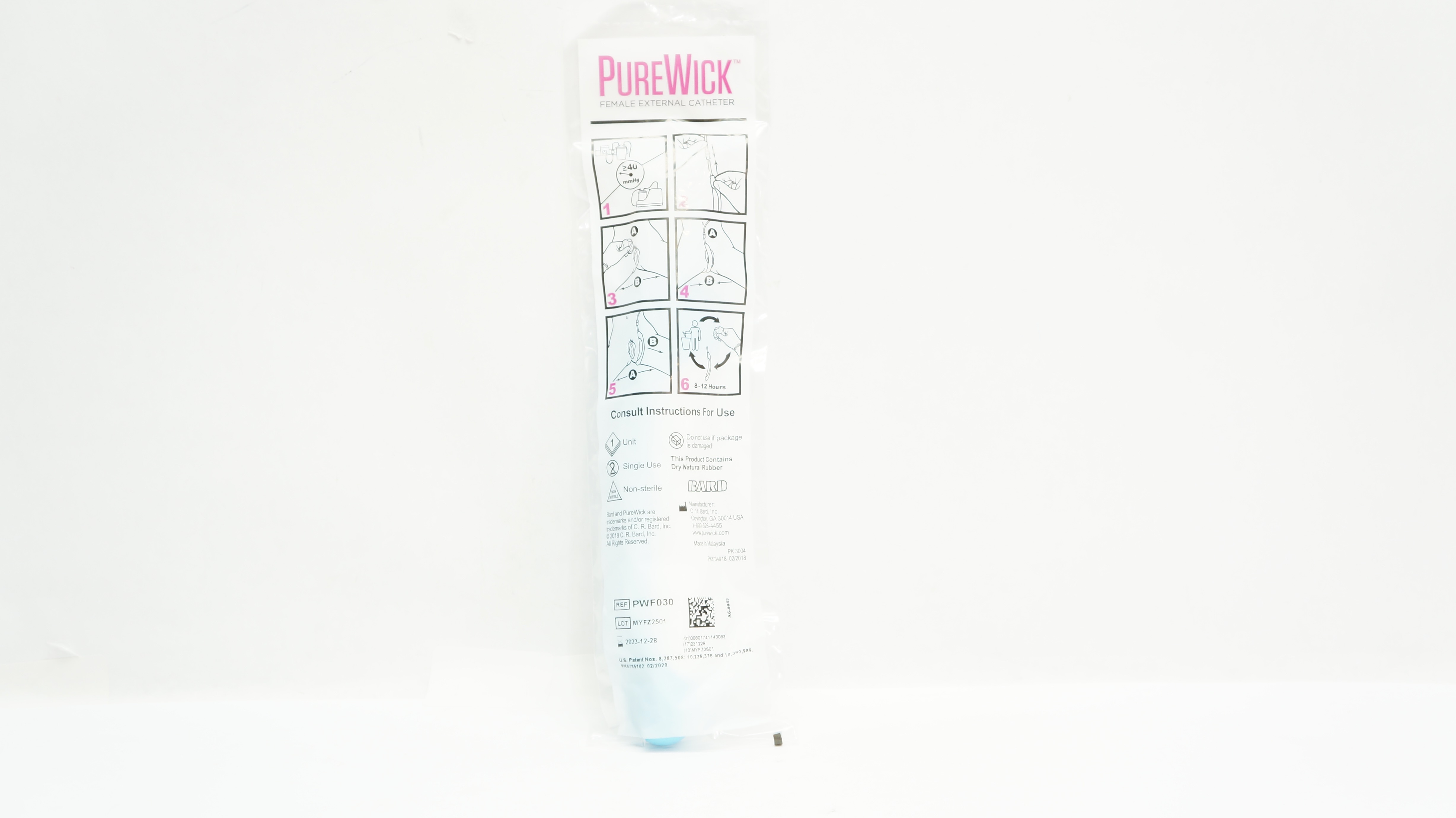 Bard PWF030F PureWick Female External Cath. ≥40mmHg