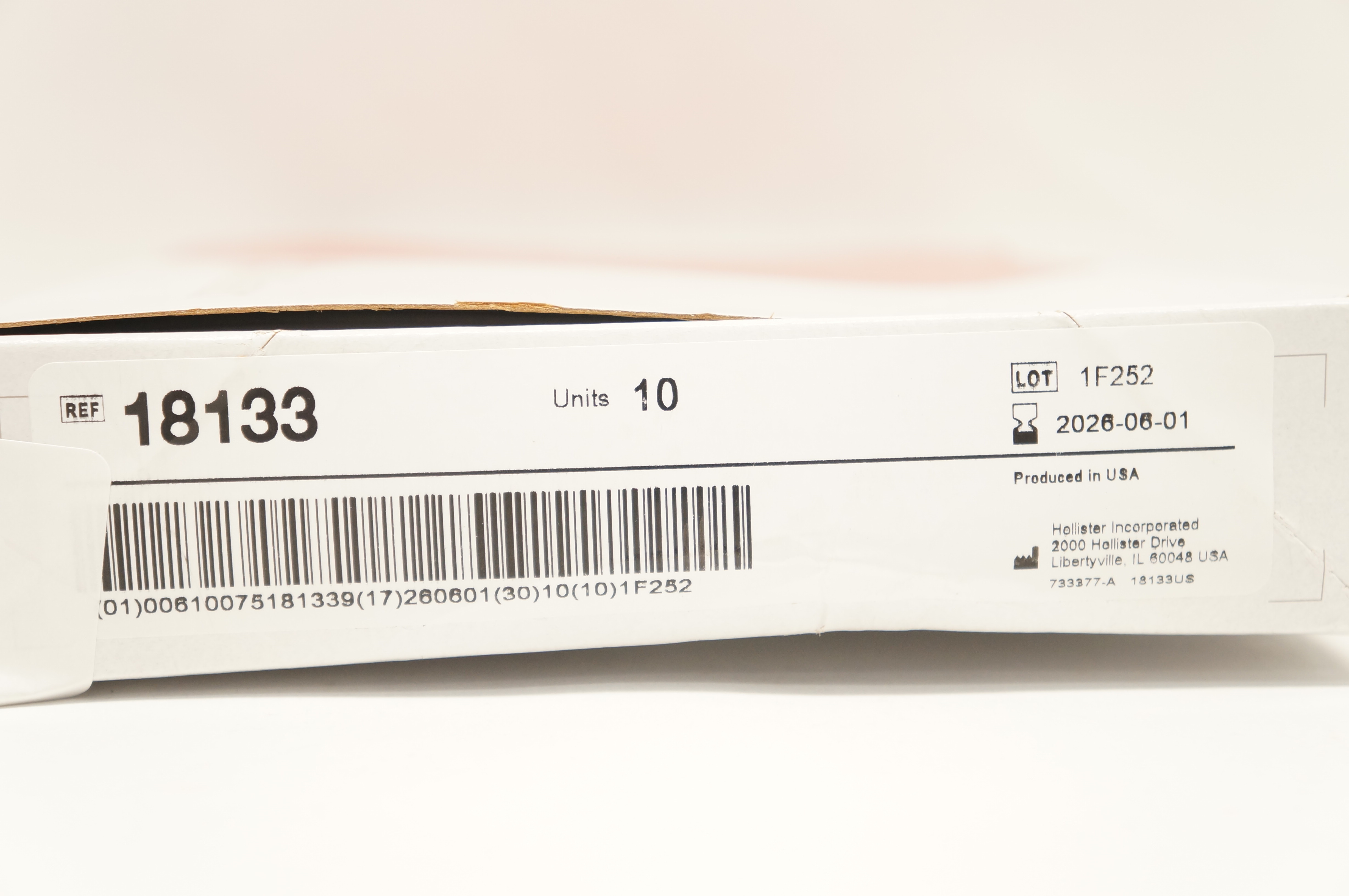 Hollister 18133 New Image 2-Piece Drainable Pouch Lock 'n Roll 57mm - Box of 10