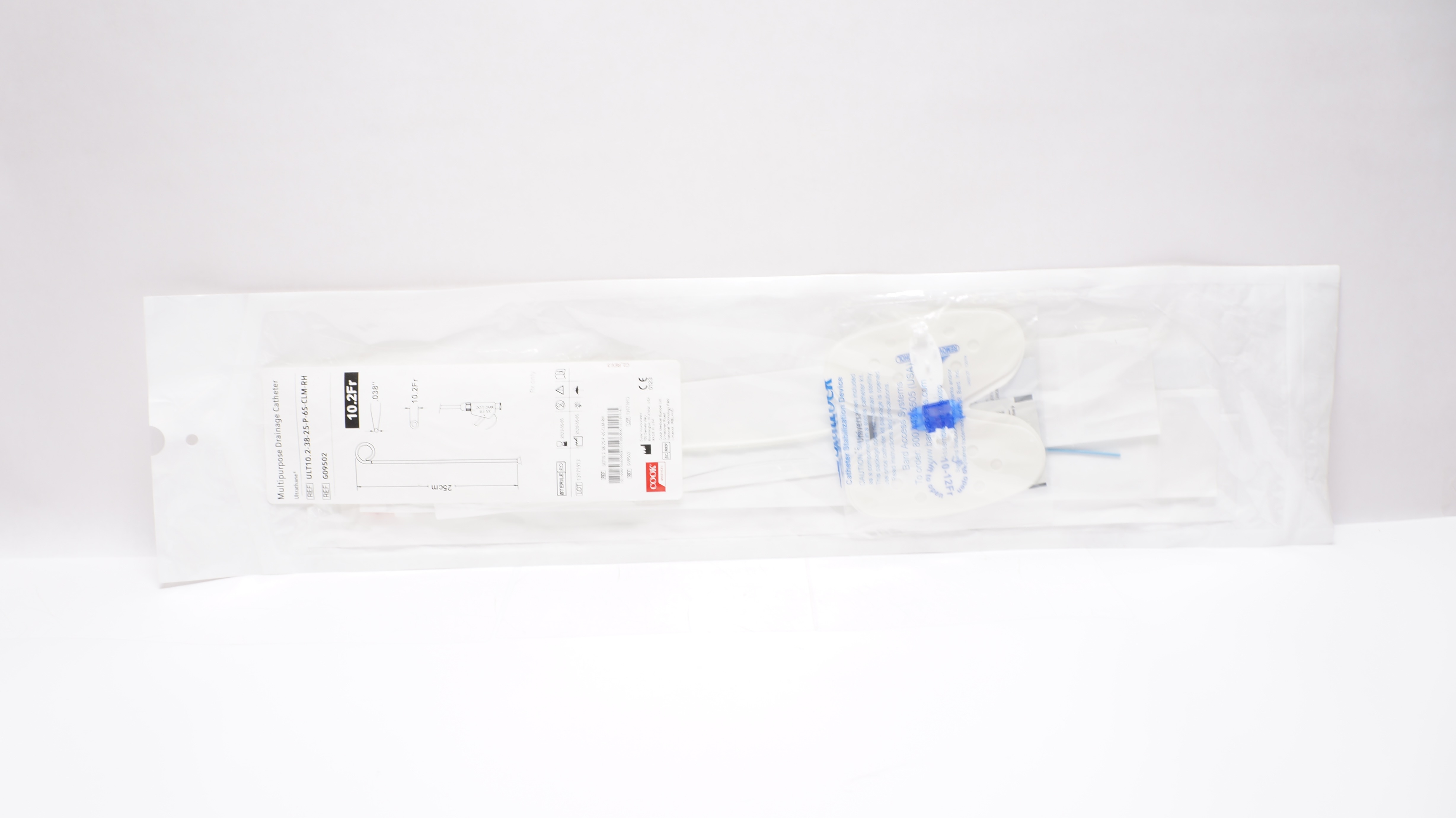 Cook Medical G09502 Multipurpose Drainage Cath. 10.2Fr x 25cm x