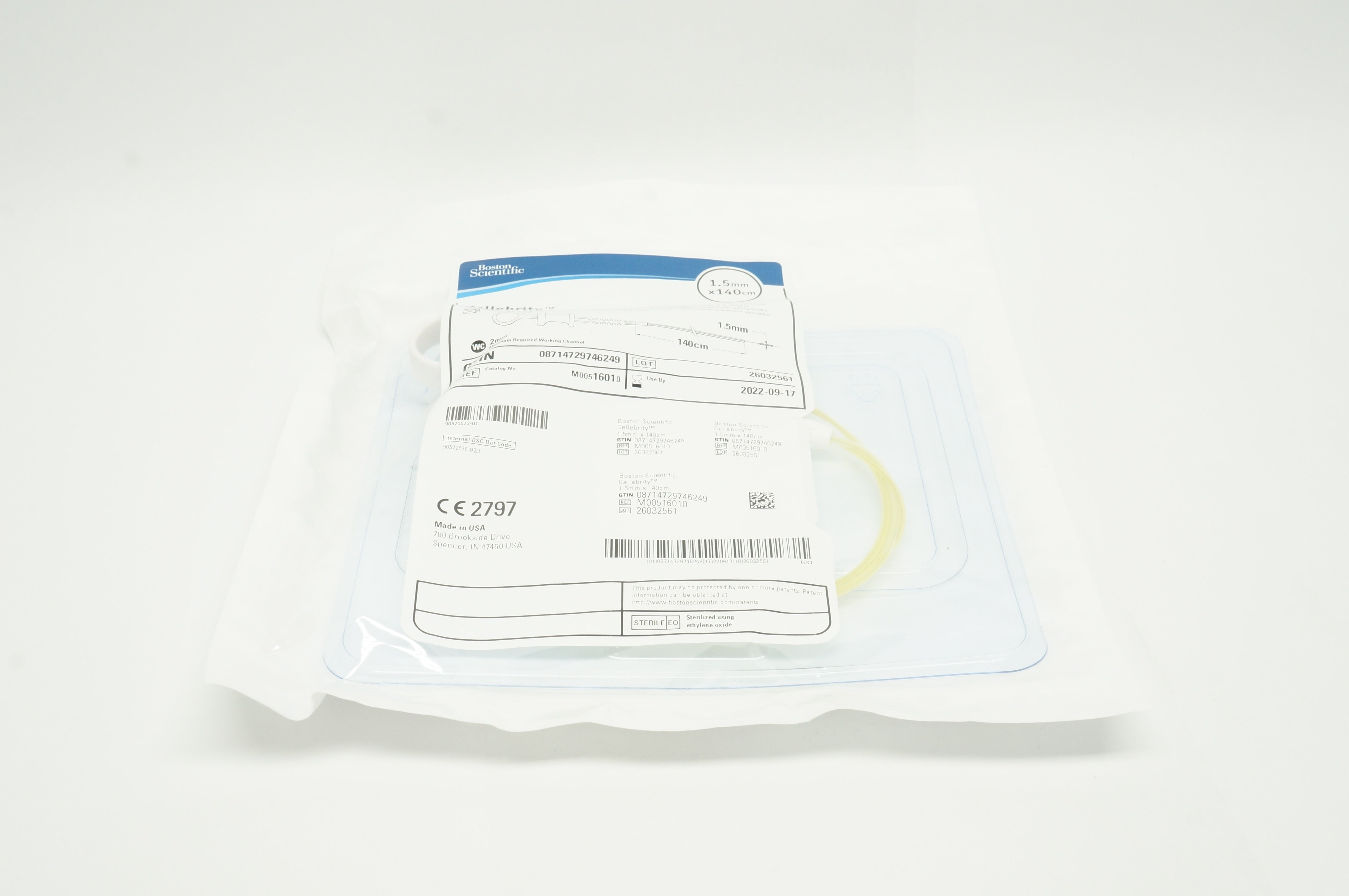 Boston Scientific 1601 Cellebrity Endoscopic Cytology Brush 1.5mm x 140cm