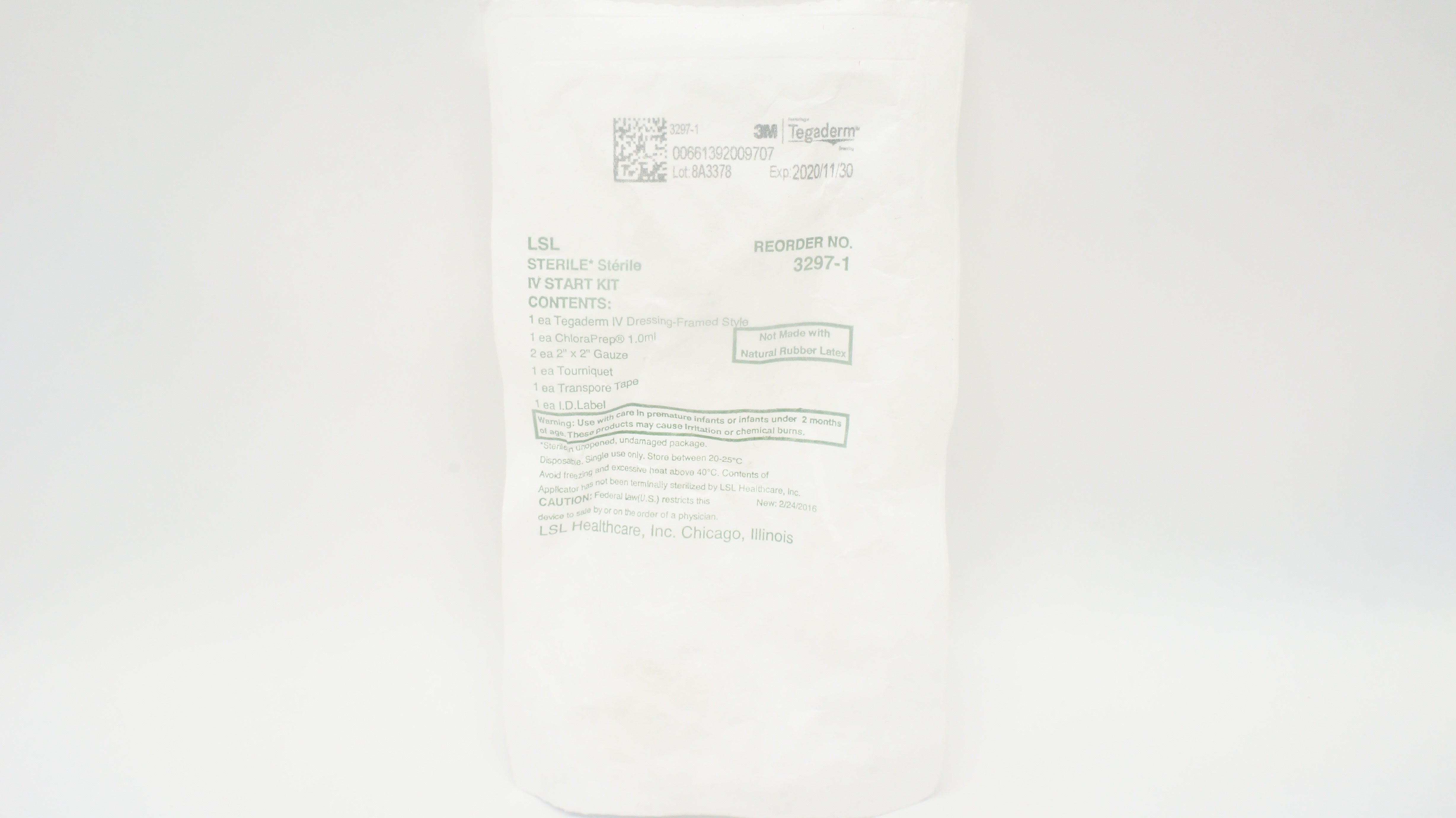 3M 3297-1 Tegaderm LSL IV Start Kit (x)