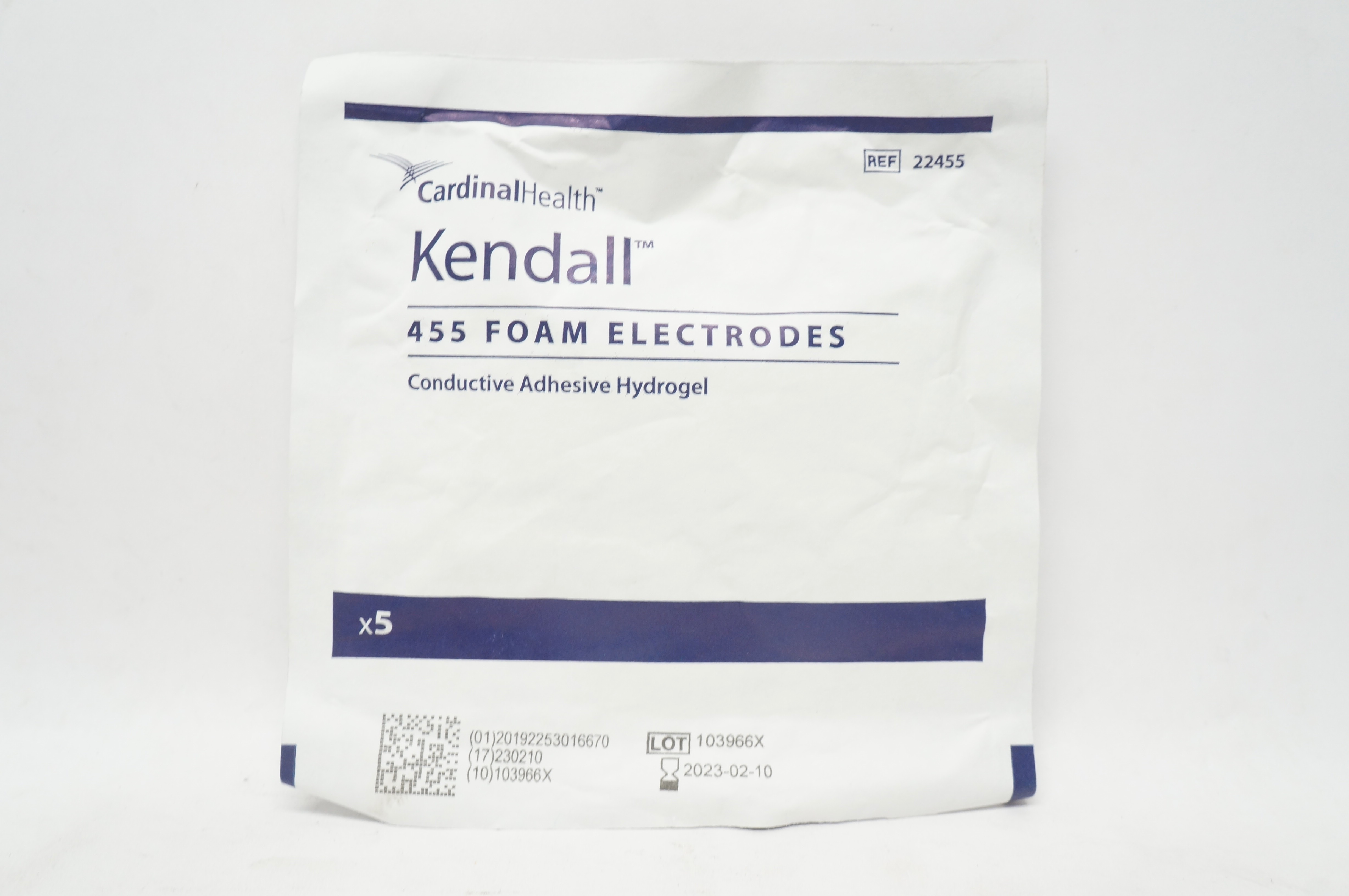 Cardinal Health 22455 Kendall 455 Foam Electrodes - Pack of 5