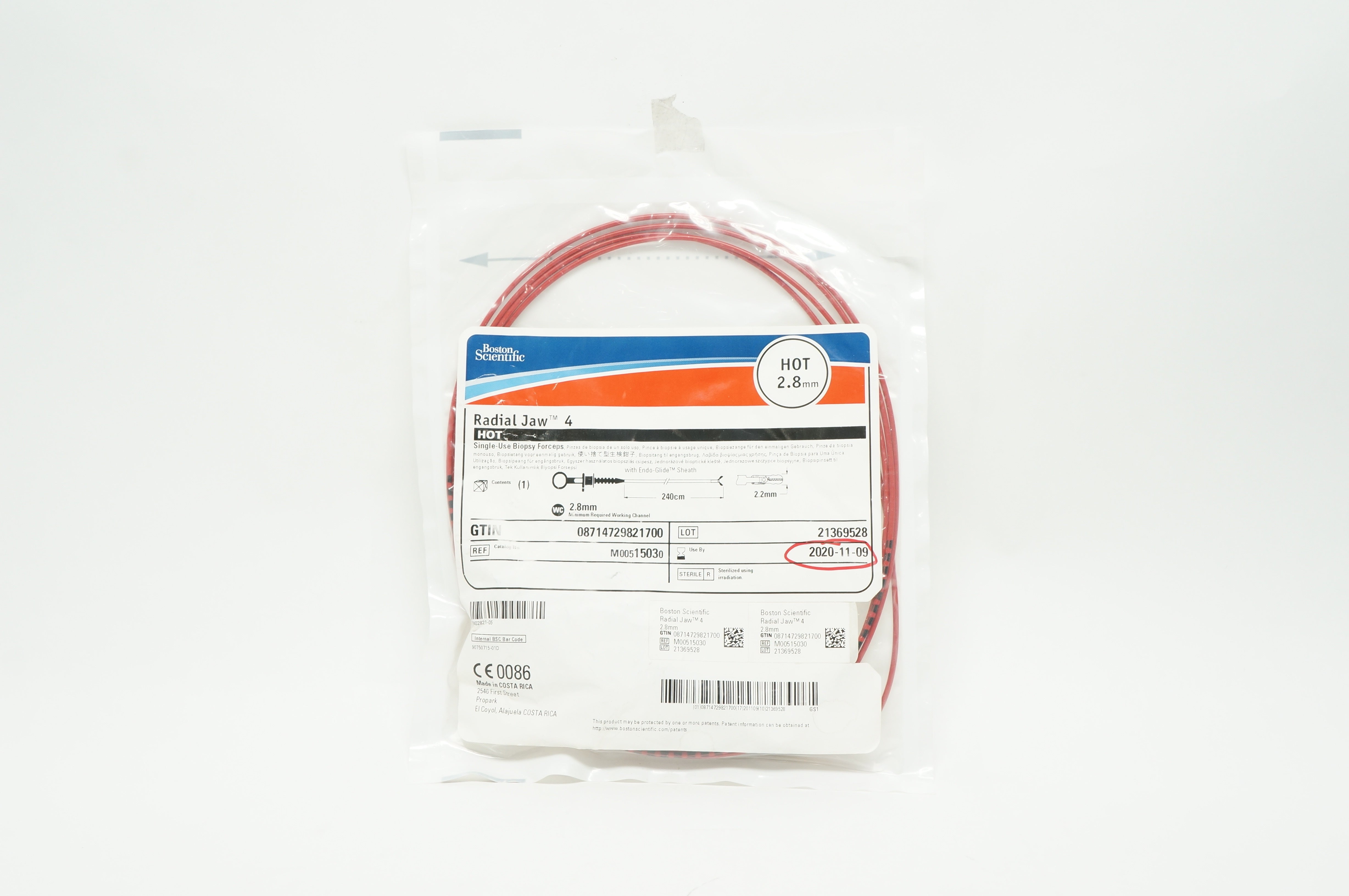 Boston Scientific 1503 Radial Jaw 4 Hot Single Use Biopsy Foceps 2.8mm (x)