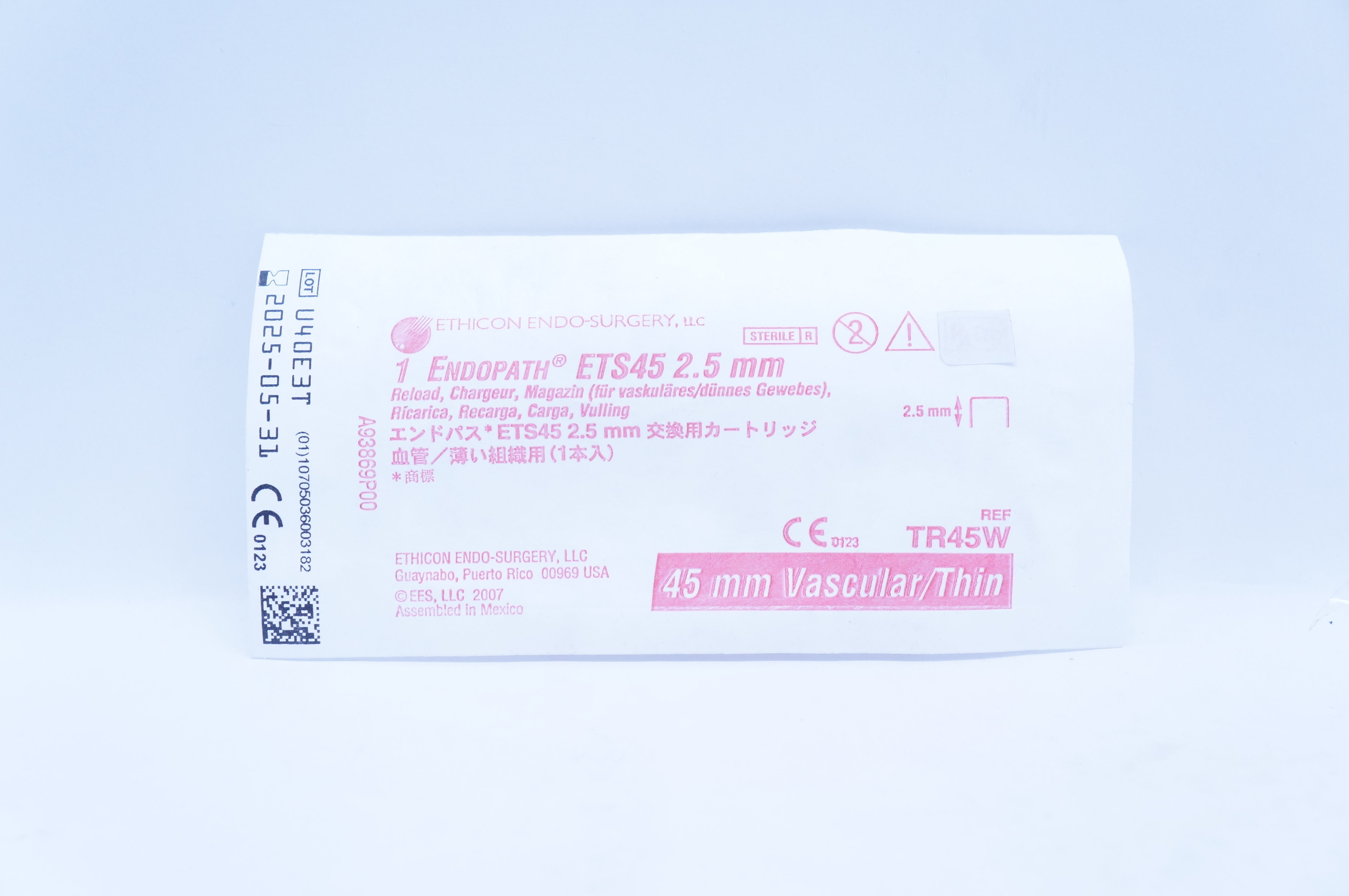 Ethicon TR45W 1 Endopath ETS45 2.5mm Reload, 45mm Vascular/Thin