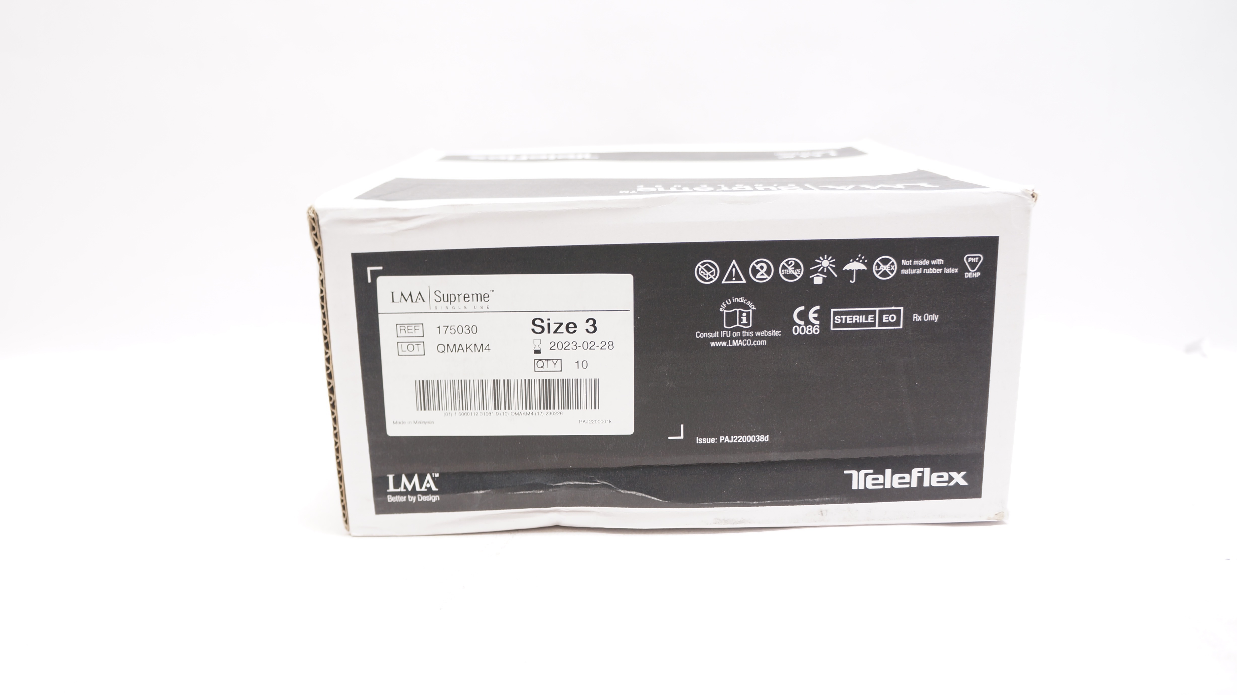 Teleflex 175030 LMA Supreme Laryngoscopy Mask Airway Size 3 30-50kg(x)-Box of 6