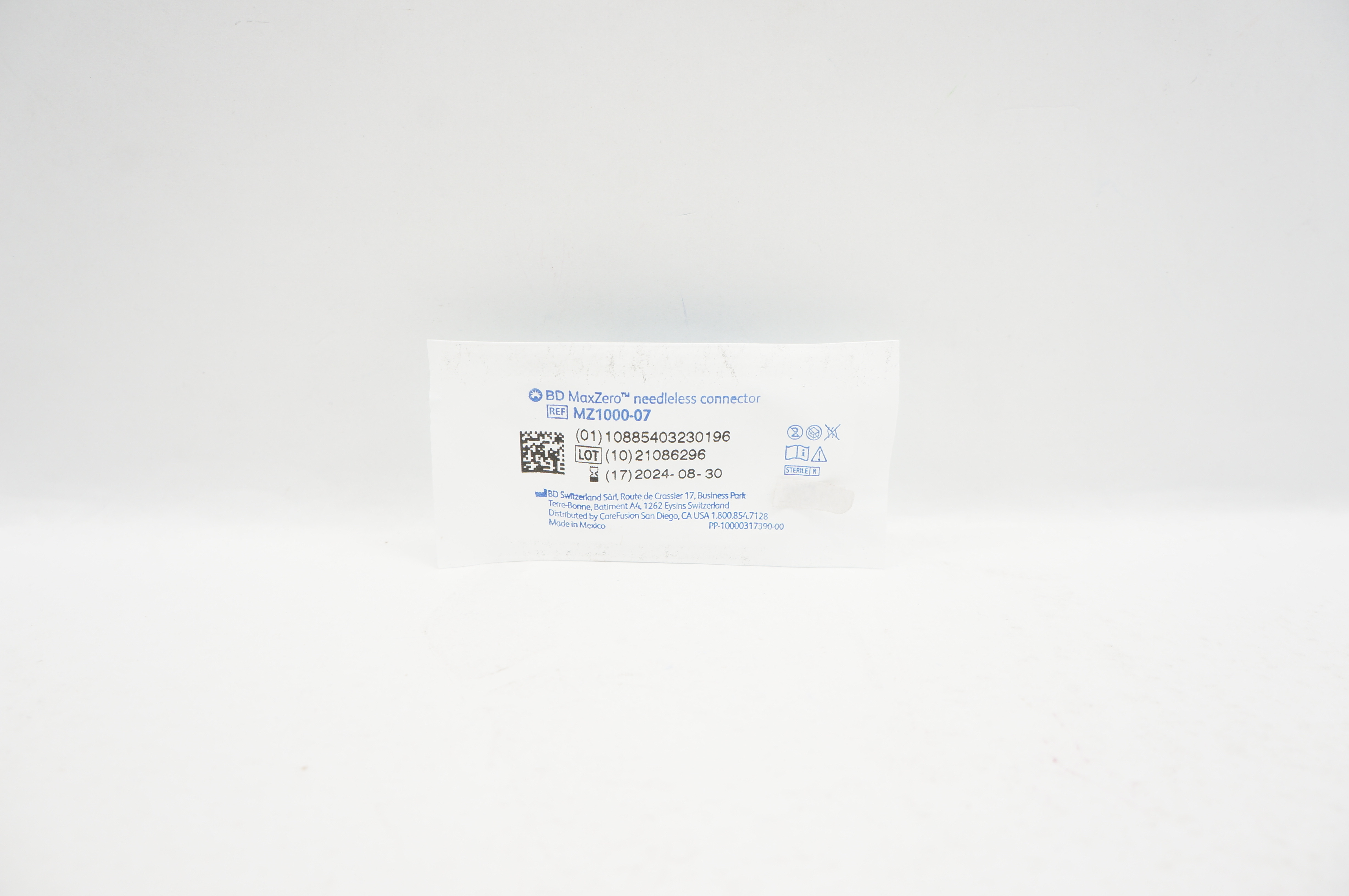 BD MZ1000-07 MaxZero Needleless Connector