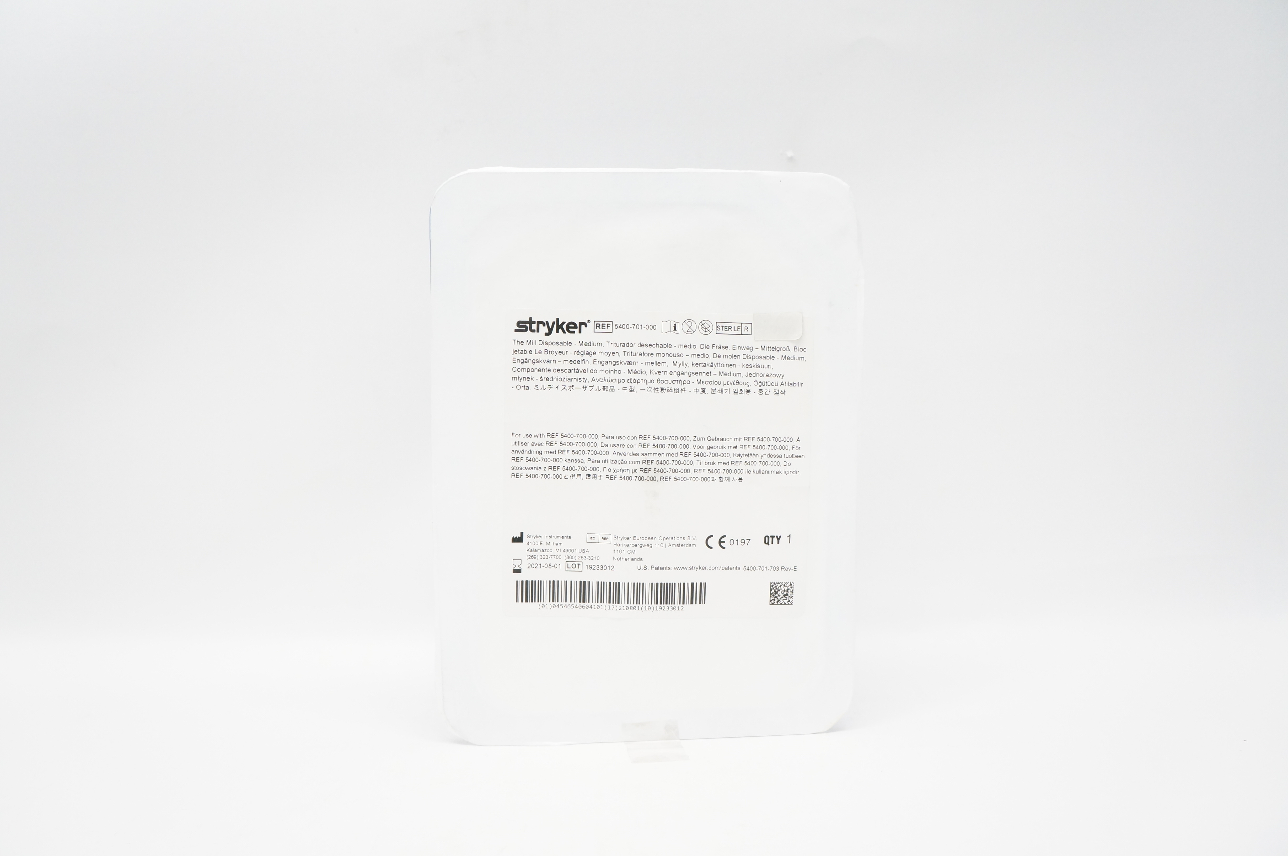 Stryker 5400-701-000 The Mill Disposable Medium (x)