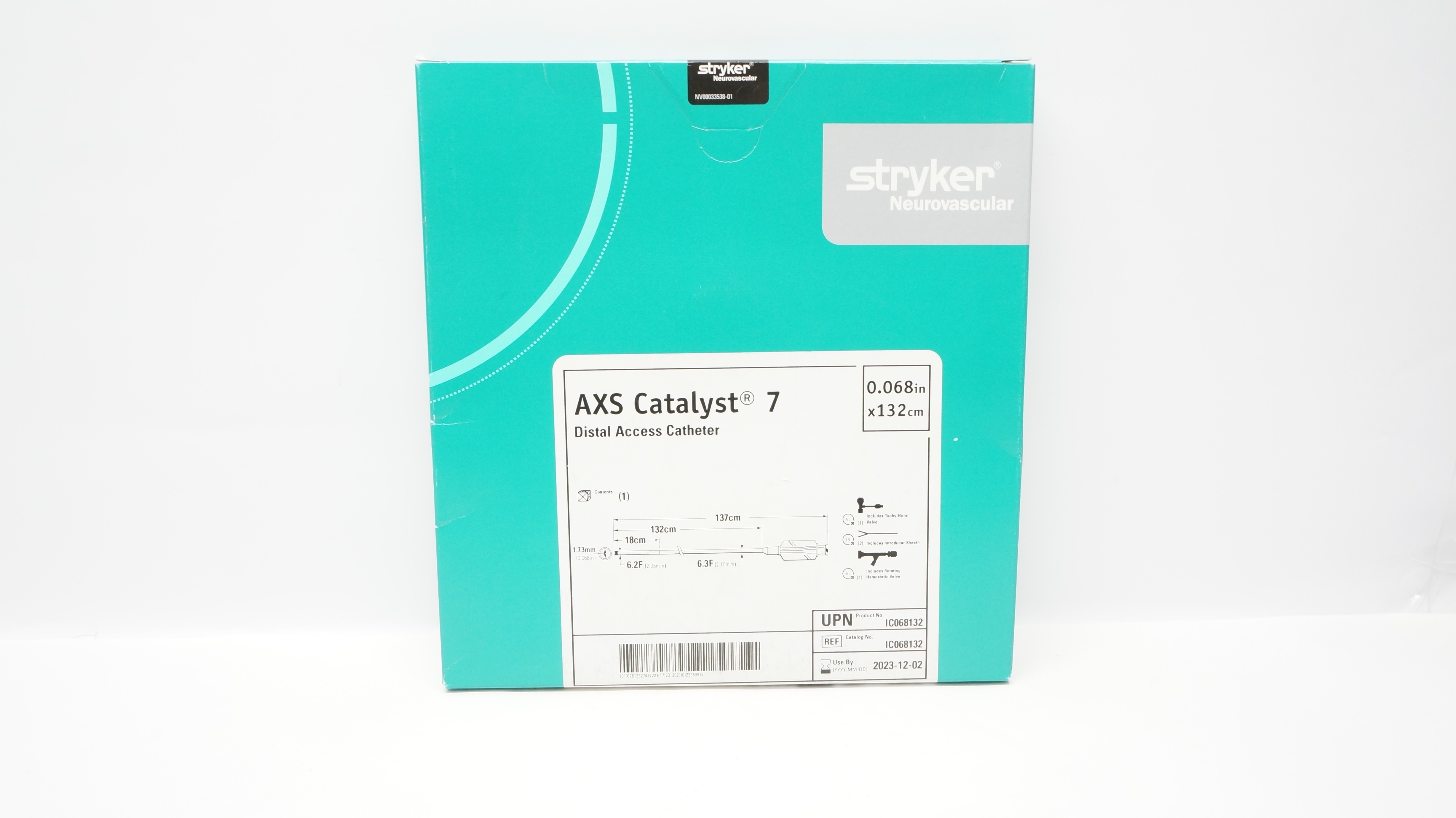 Stryker IC068132 AXS Catalyst 7 Distal Access Cath. 0.068inch x 132cm (x)