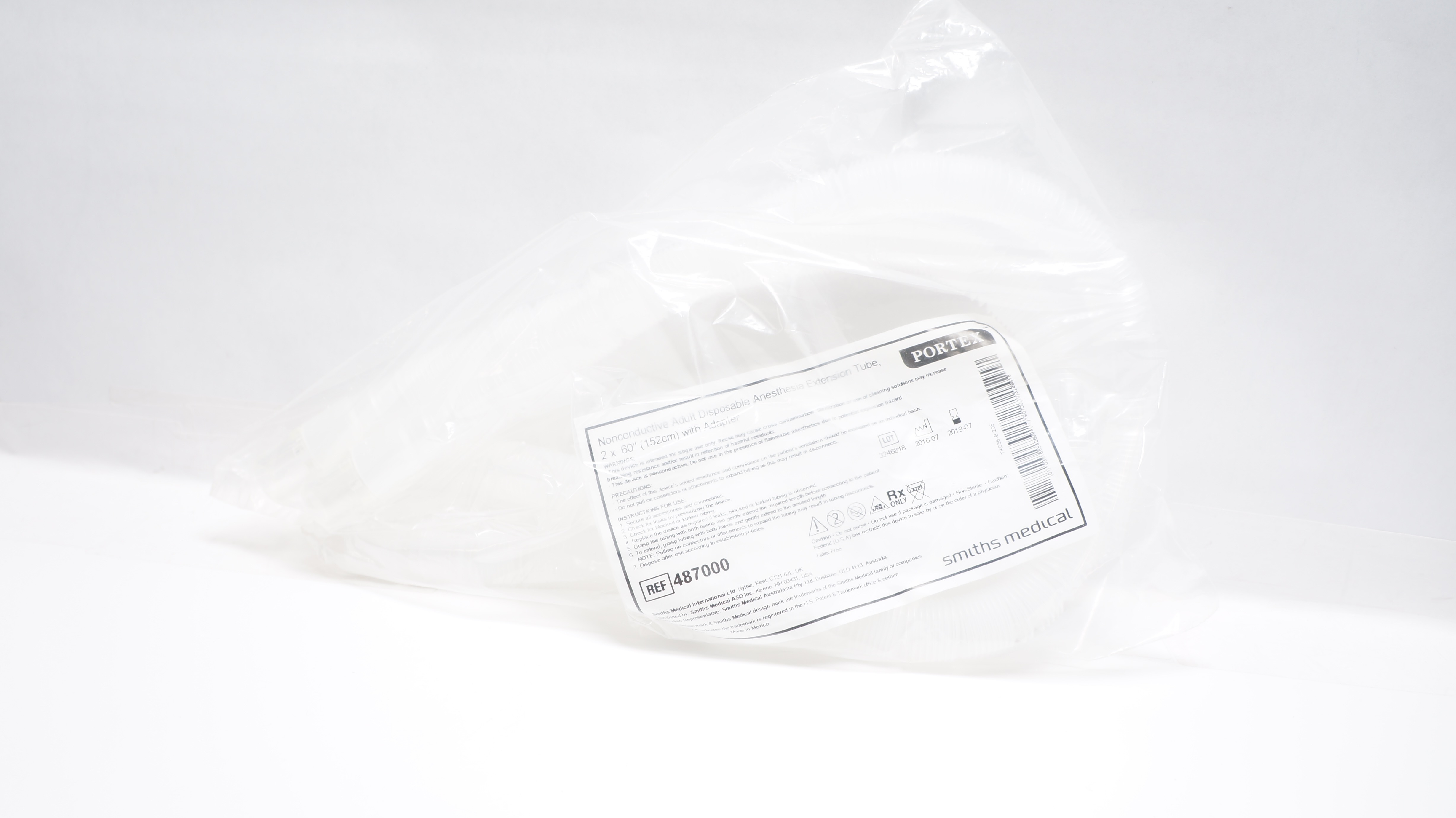 Smiths Medical 487000 Adult Disposable Anesthesia Extension Tube 2 x 60inch (x)