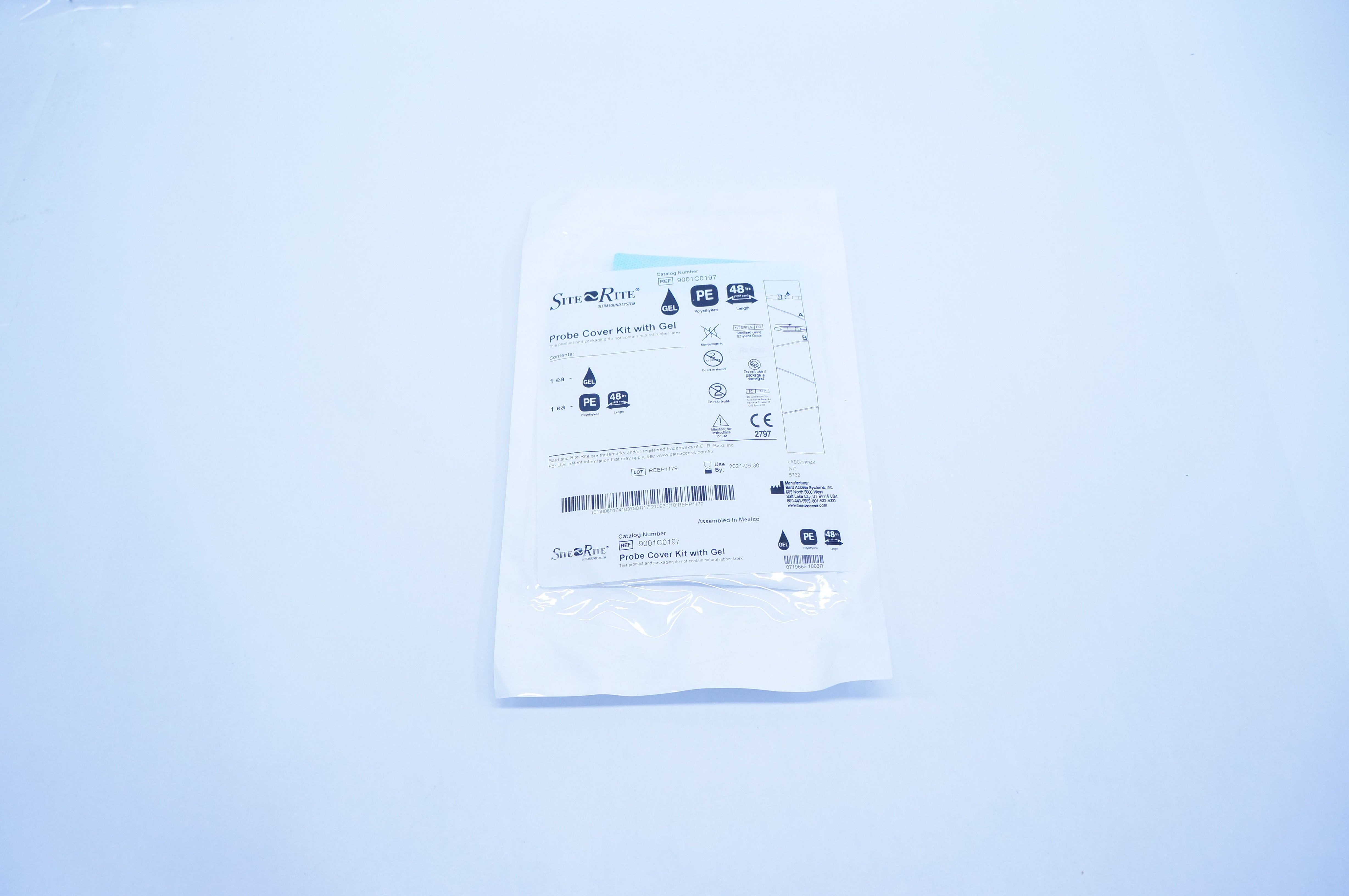 Bard 9001C0197 Site Rite Probe Cover Kit with Gel