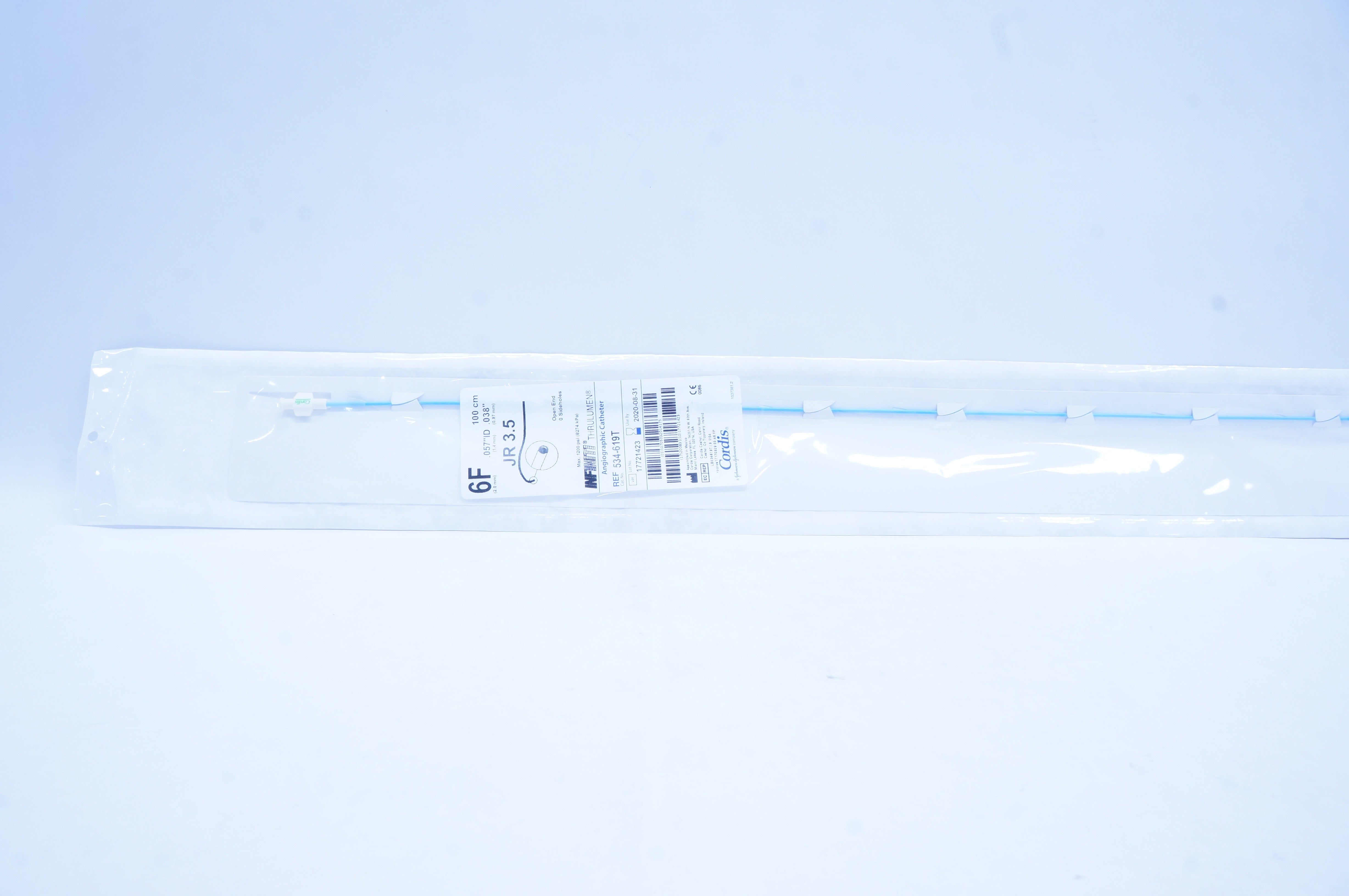 Cordis 534-619T Infiniti Thrulumen Angiographic Cath. 6F x 100 cm JR 3.5 (x)