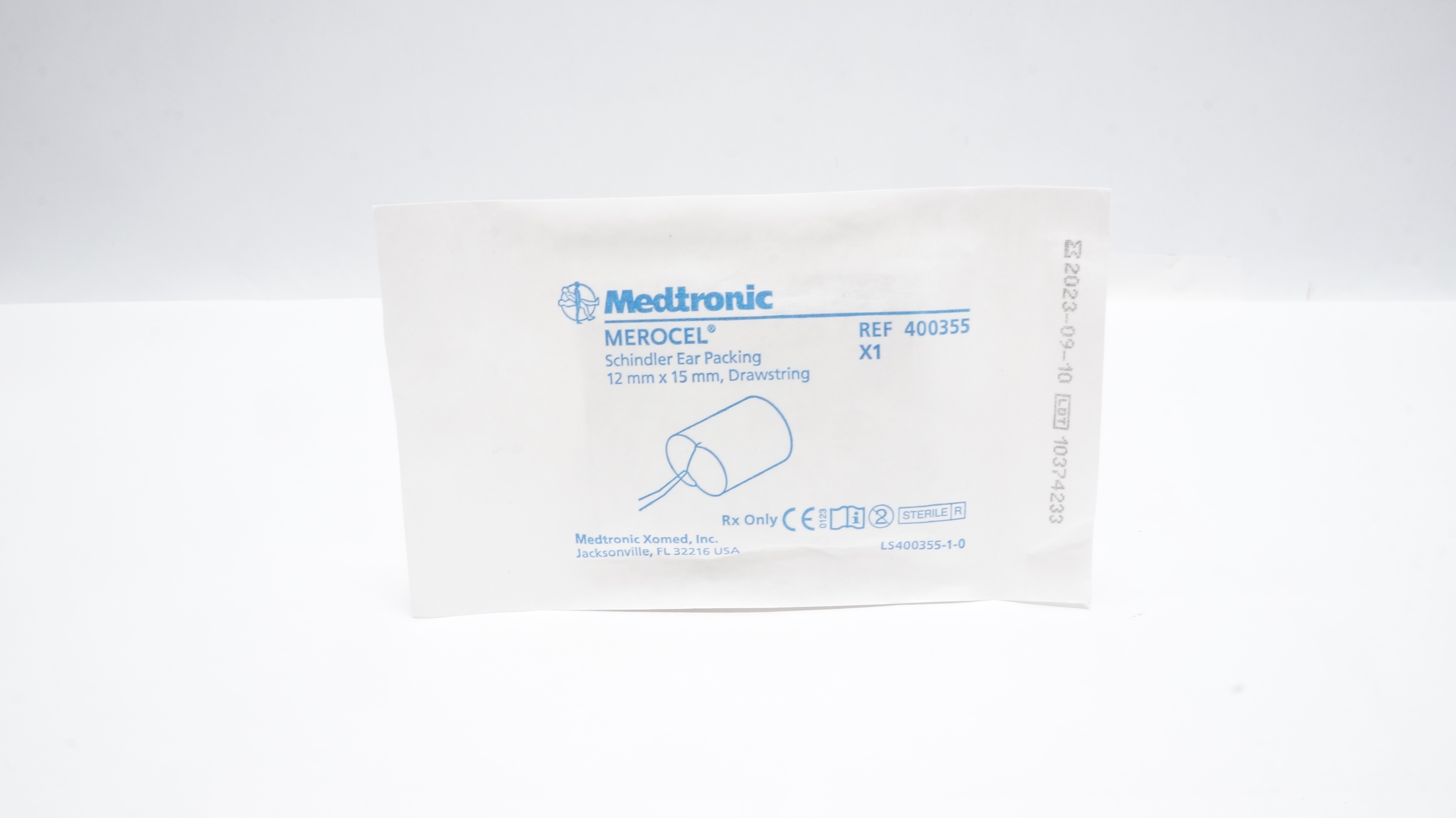 Medtronic 400355 Merocel Schindler Ear Packing 12mm x 15mm, Drawstring (x)