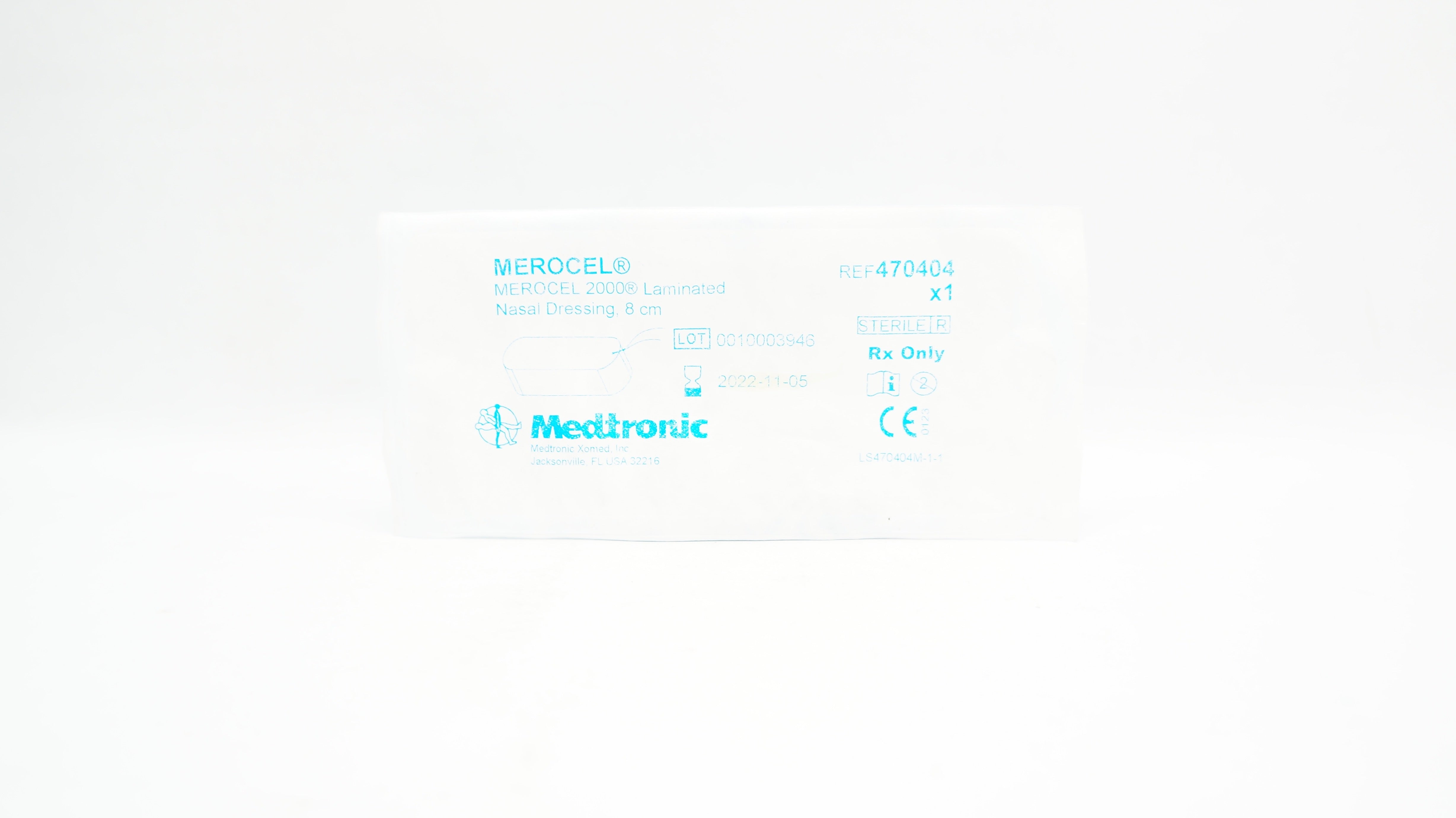 Medtronic 470404 MEROCEL 2000 Laminated Nasal Dressing 8cm (x)